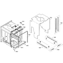 Bosch SHE53T55UC/01 cabinet assy diagram