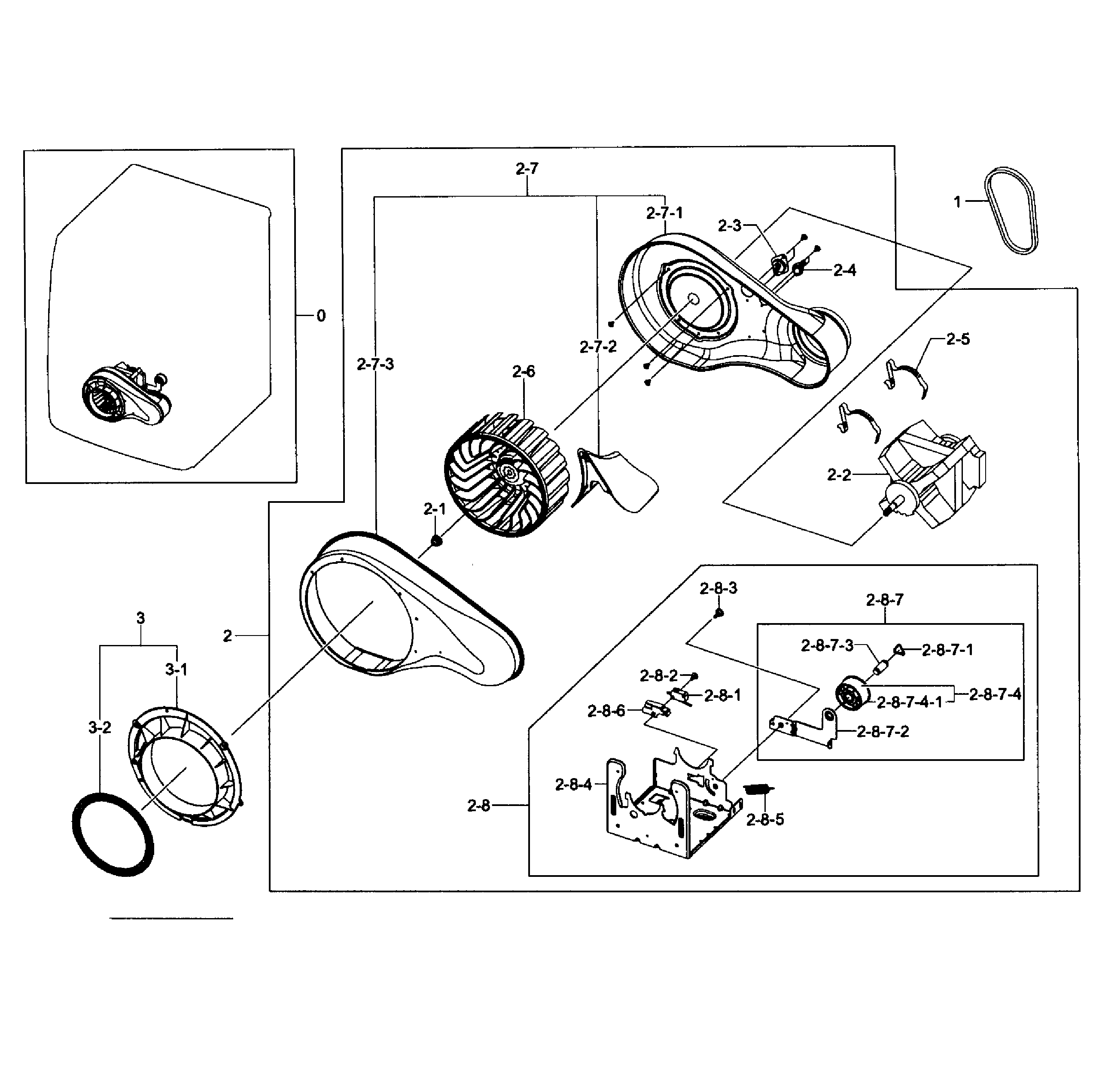Samsung DV393GTPAWR/A1-02 motor assy diagram