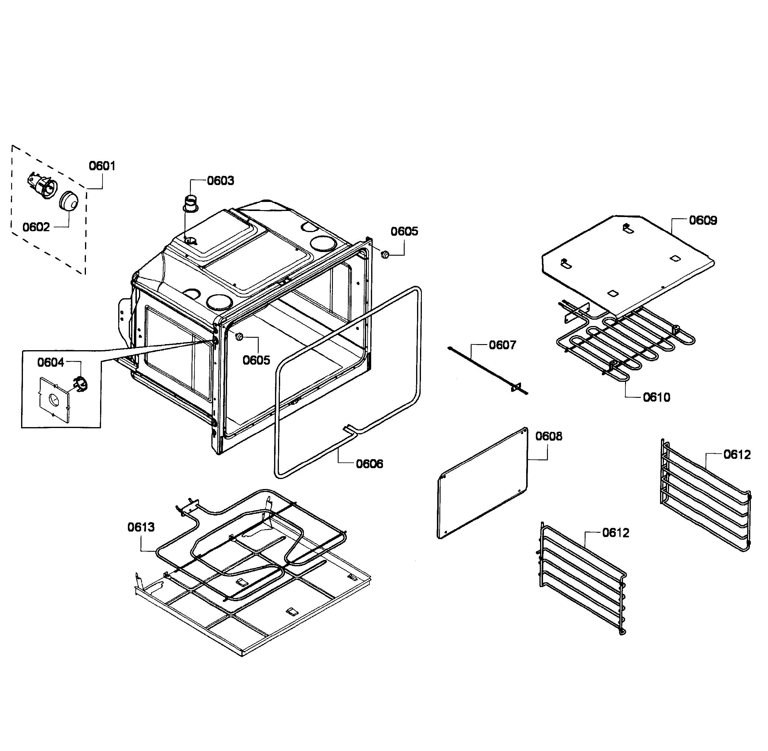 Bosch HBL3550UC/06 oven lower diagram