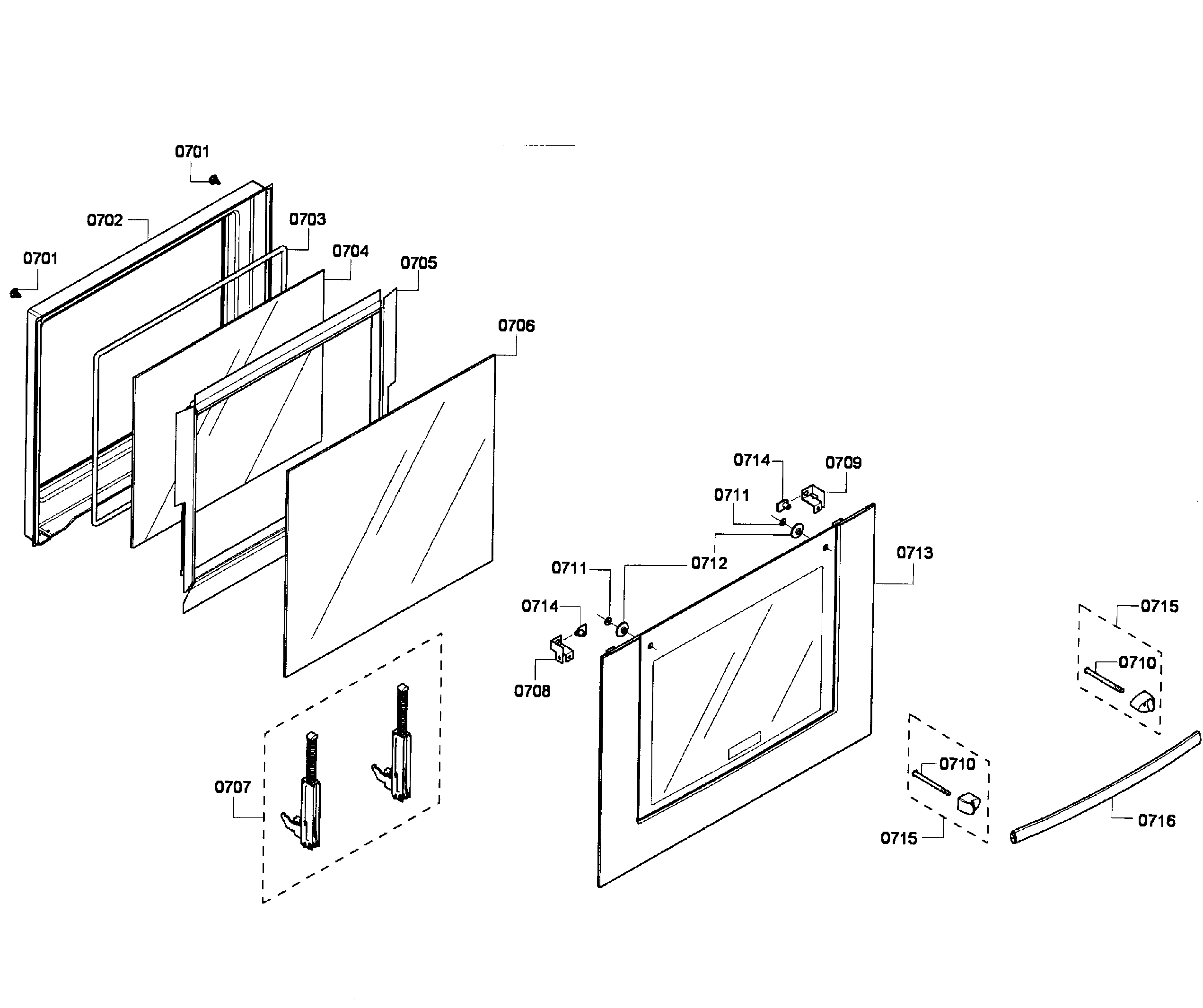Bosch HBL3550UC/06 door lower diagram