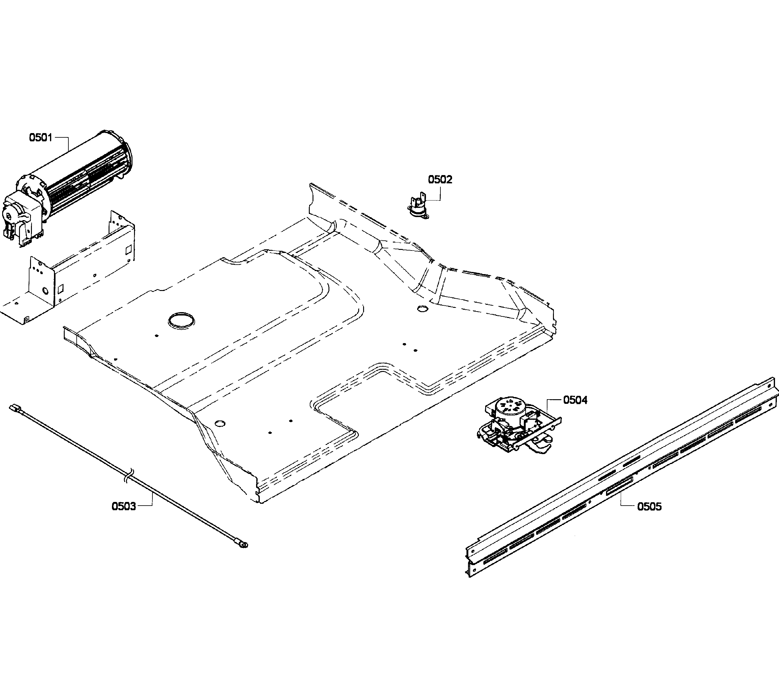 Bosch HBL3550UC/08 fan cooling diagram