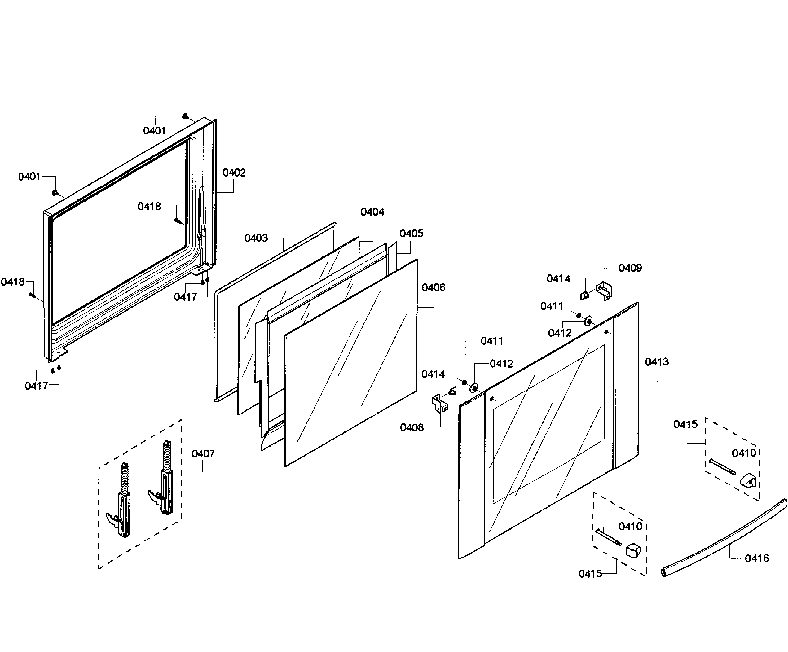 Bosch HBL3550UC/09 door upper diagram