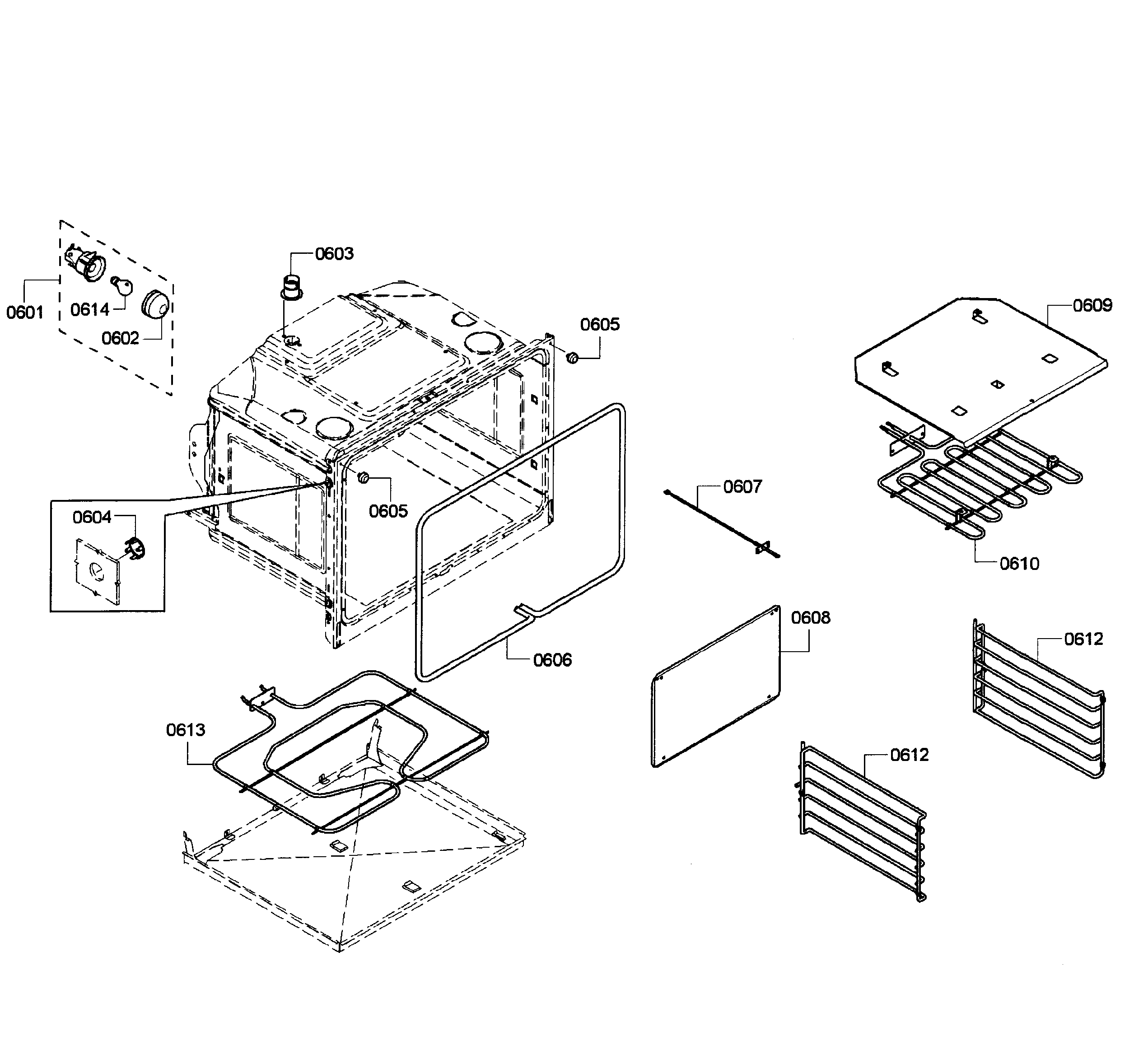 Bosch HBL3550UC/09 oven lower diagram