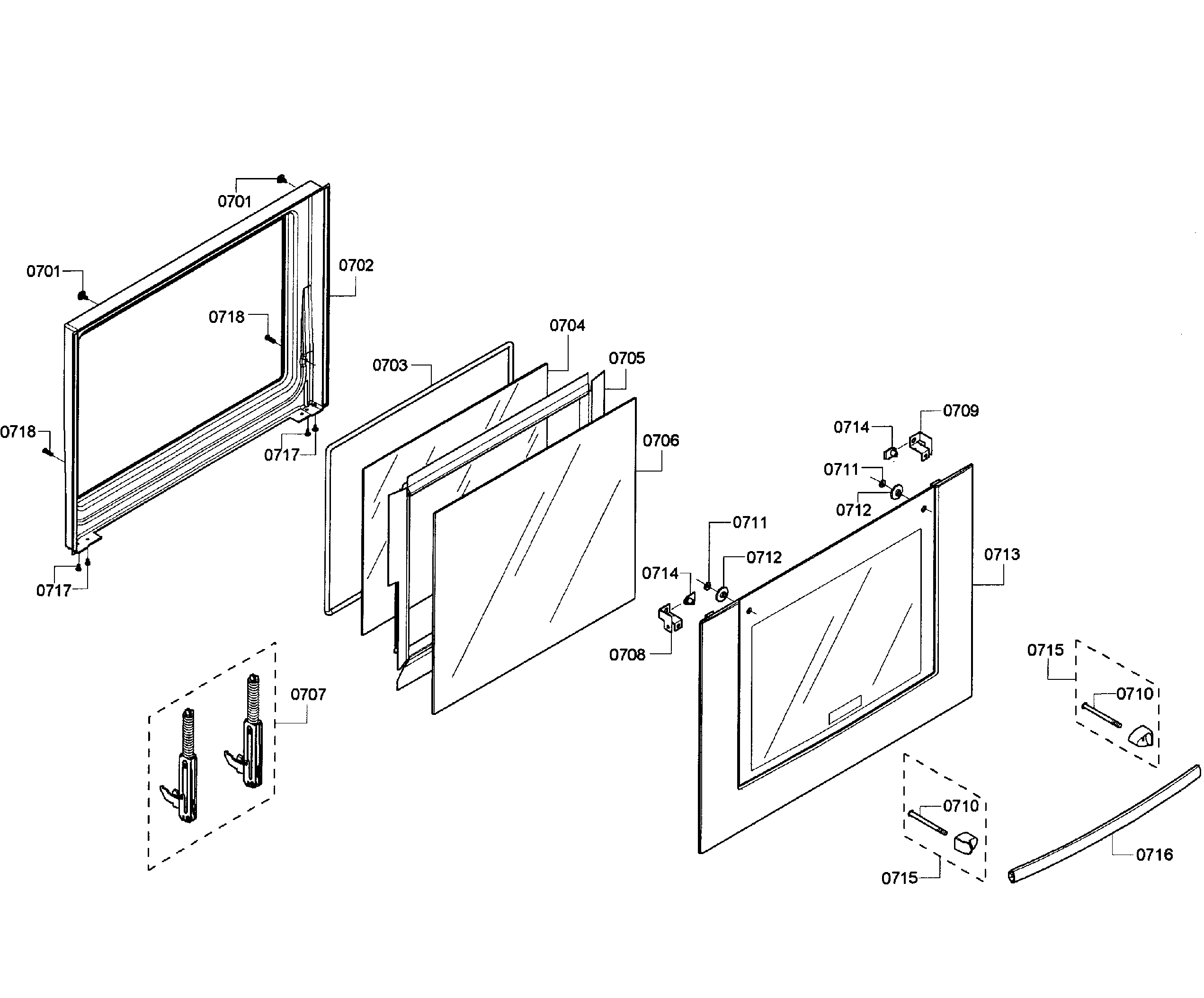 Bosch HBL3550UC/09 door lower diagram