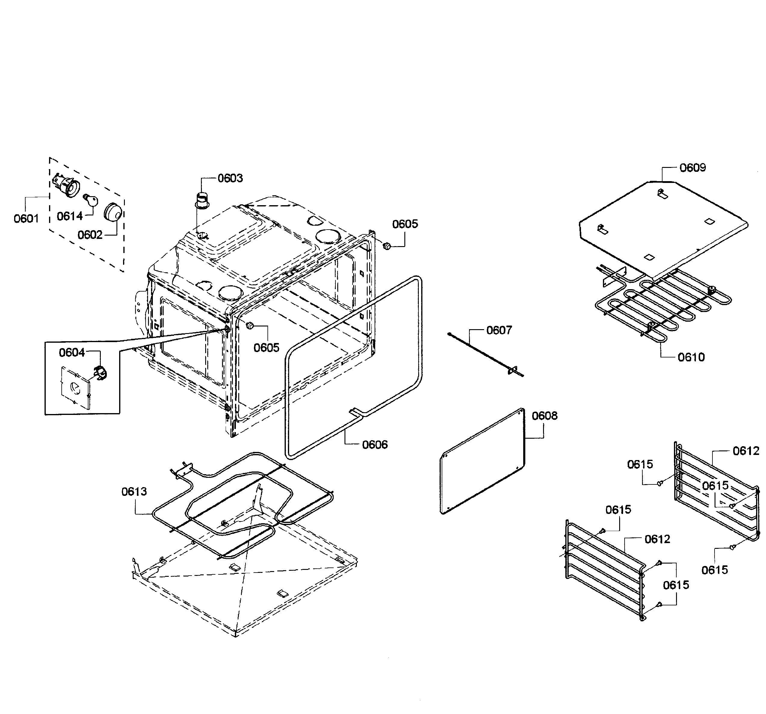 Bosch HBL3550UC/10 oven lower diagram