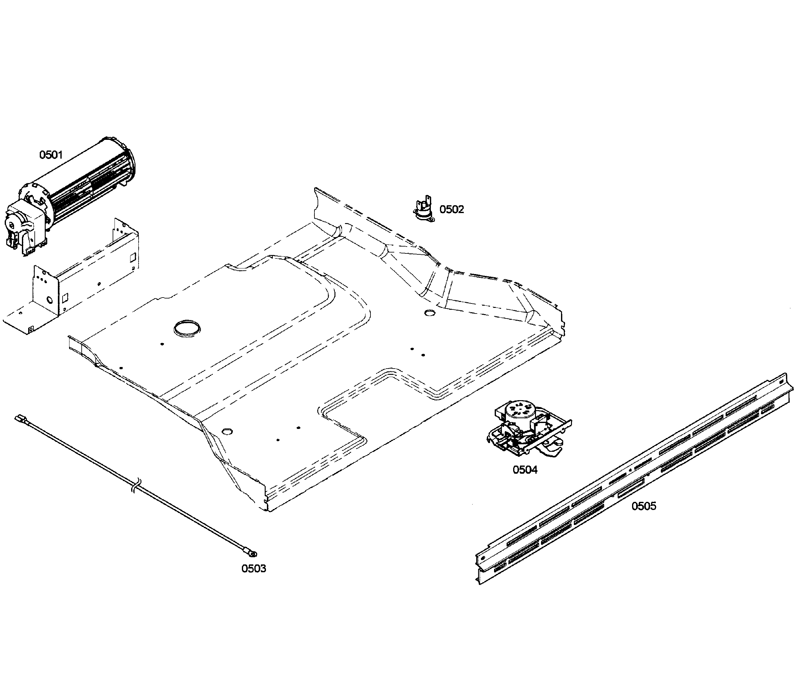 Bosch HBL5660UC/03 fan cooling diagram