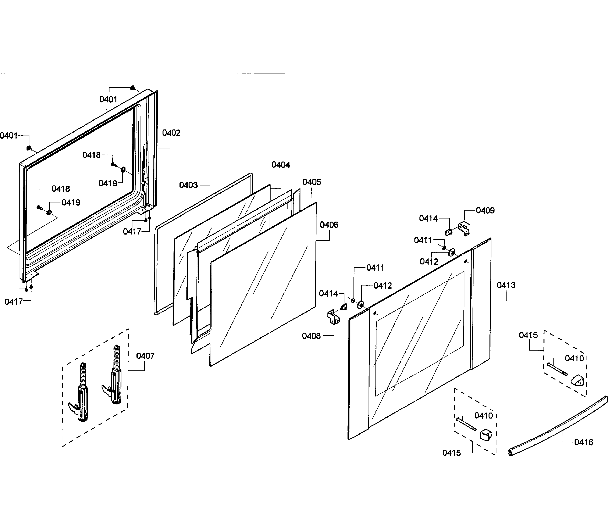 Bosch HBL5660UC/08 door upper diagram