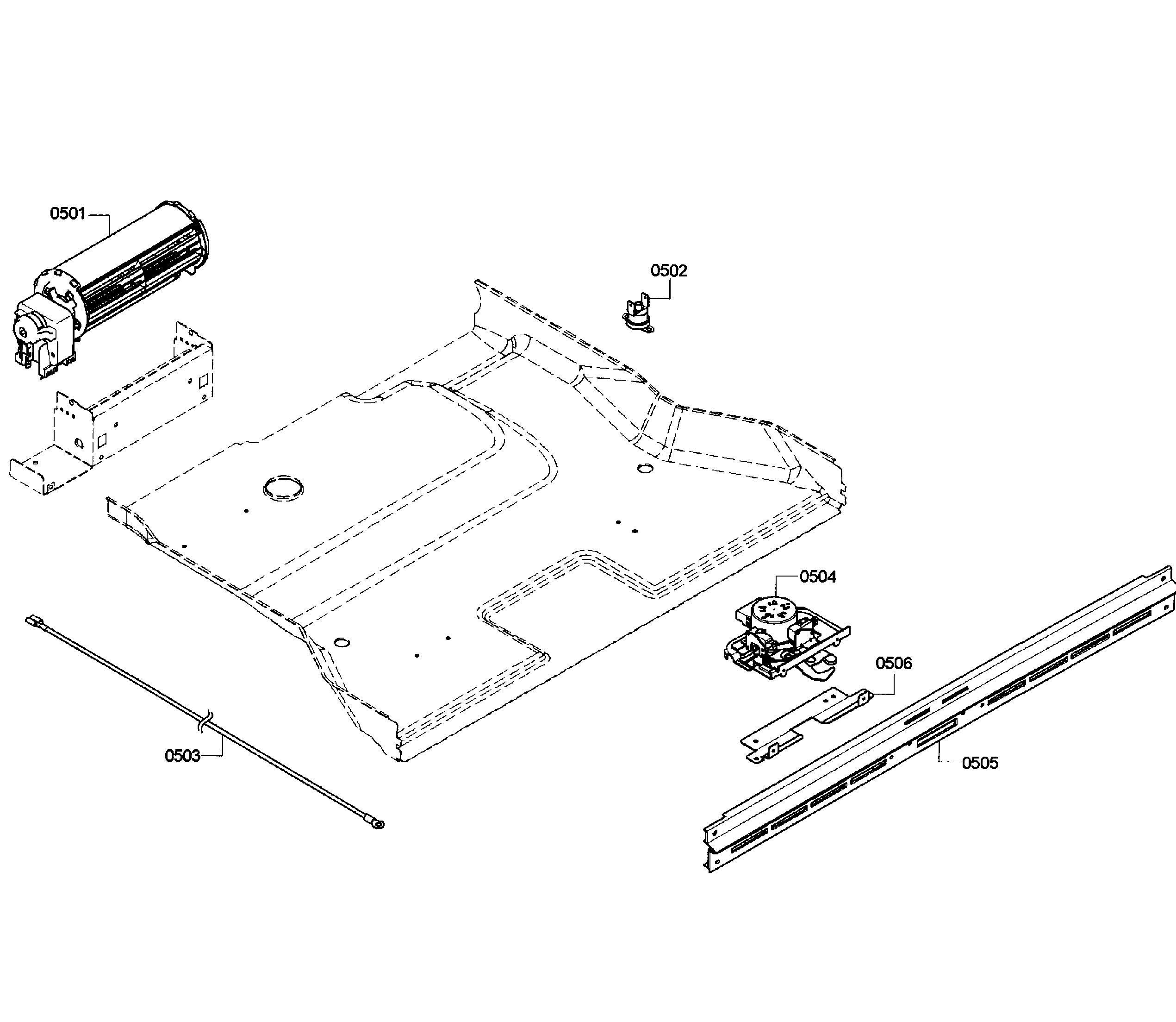 Bosch HBL5660UC/08 fan cooling diagram