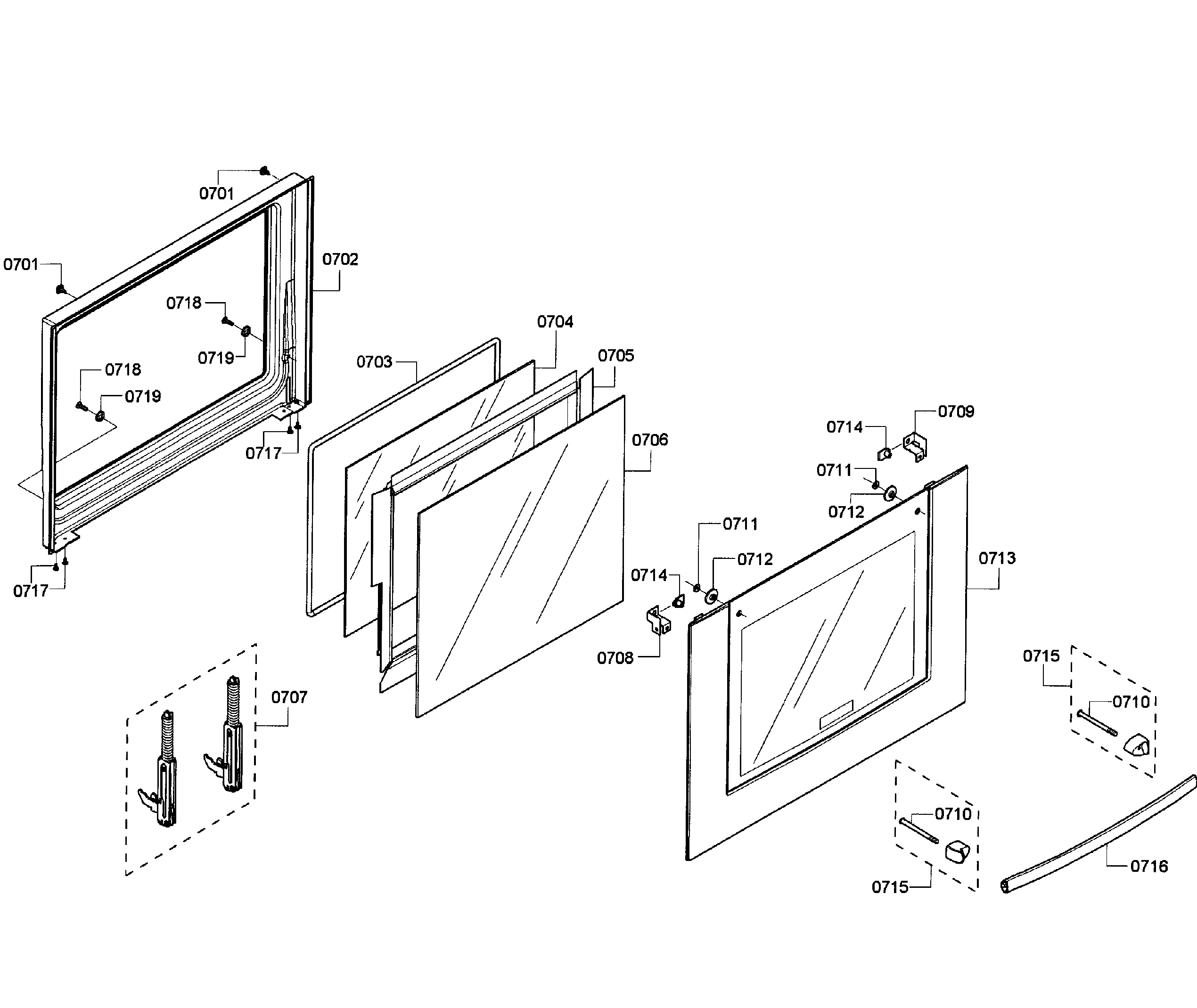 Bosch HBL5660UC/08 door lower diagram