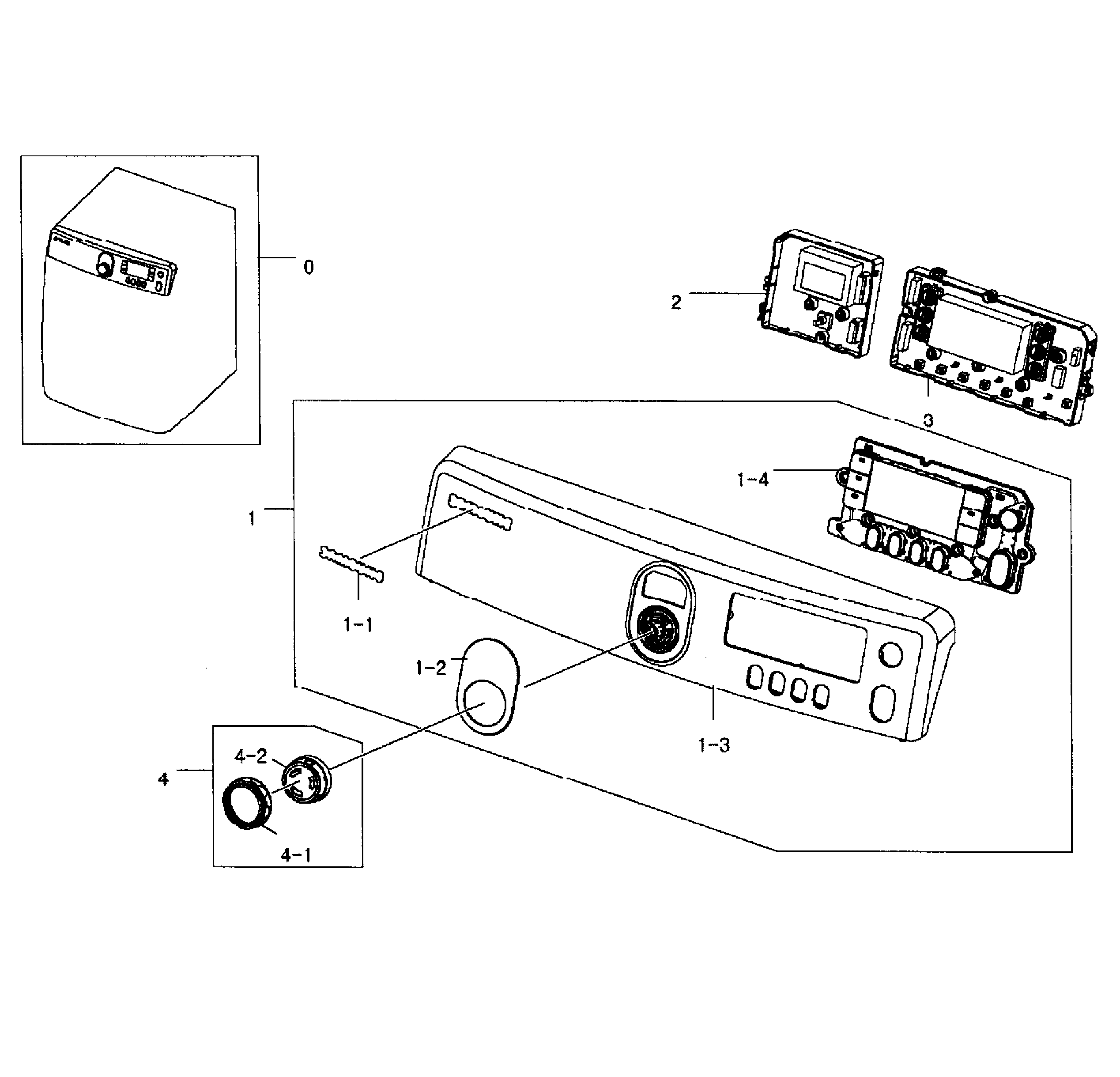 Samsung DV448AEP/XAA-02 control panel diagram