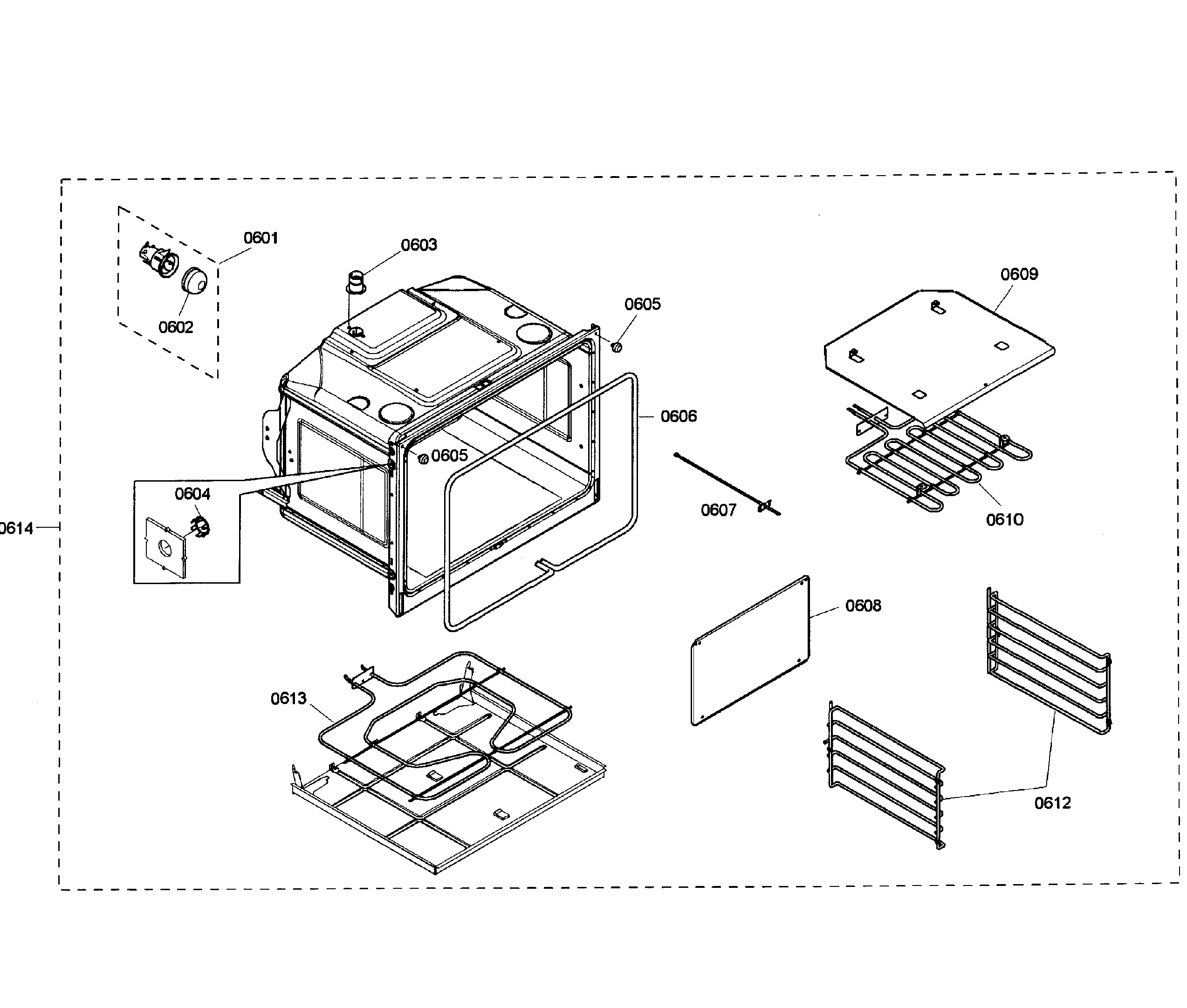 Bosch HBL3560UC/01 oven lower diagram