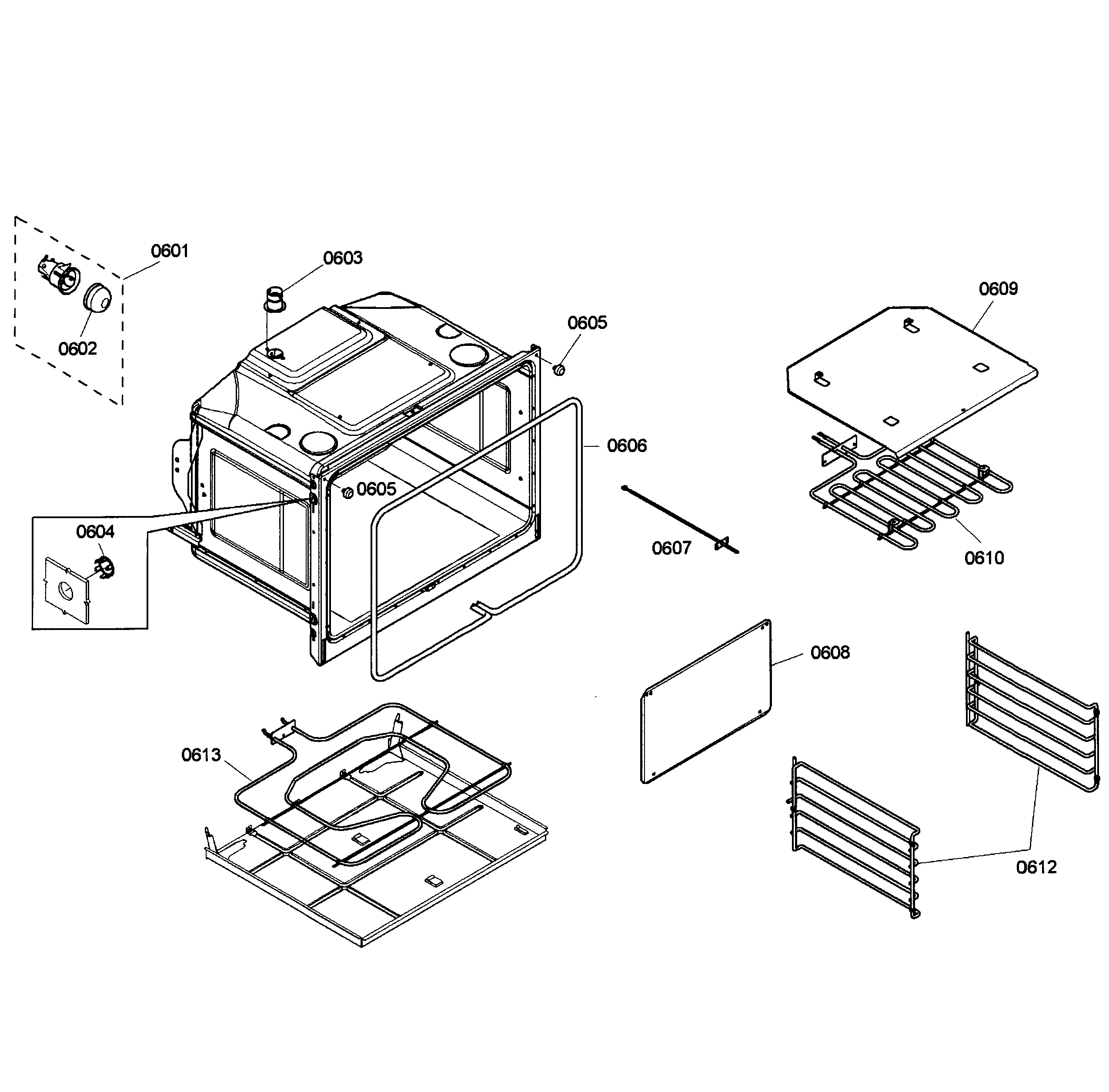 Bosch HBL3560UC/03 oven lower diagram