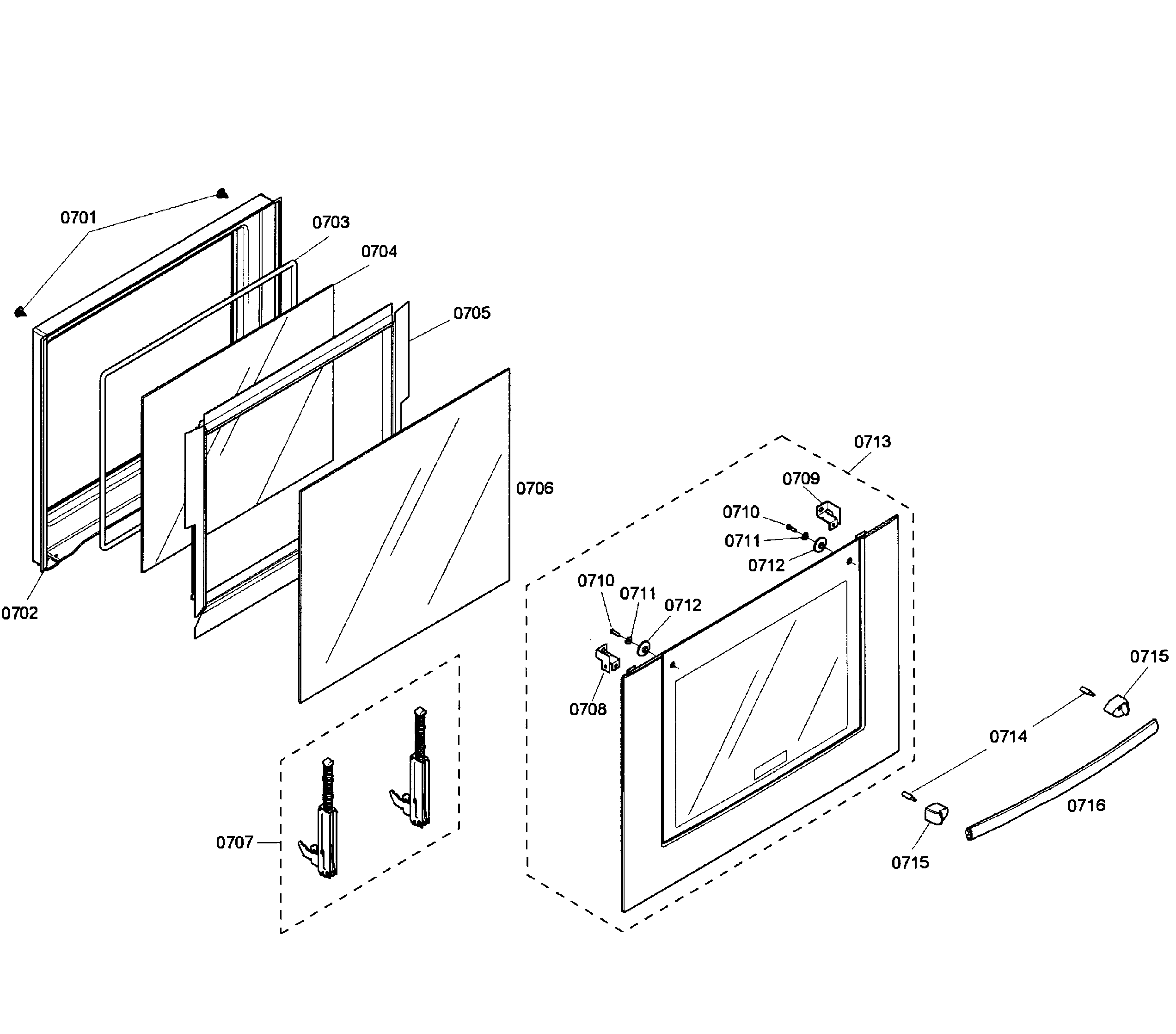 Bosch HBL3560UC/03 door lower diagram