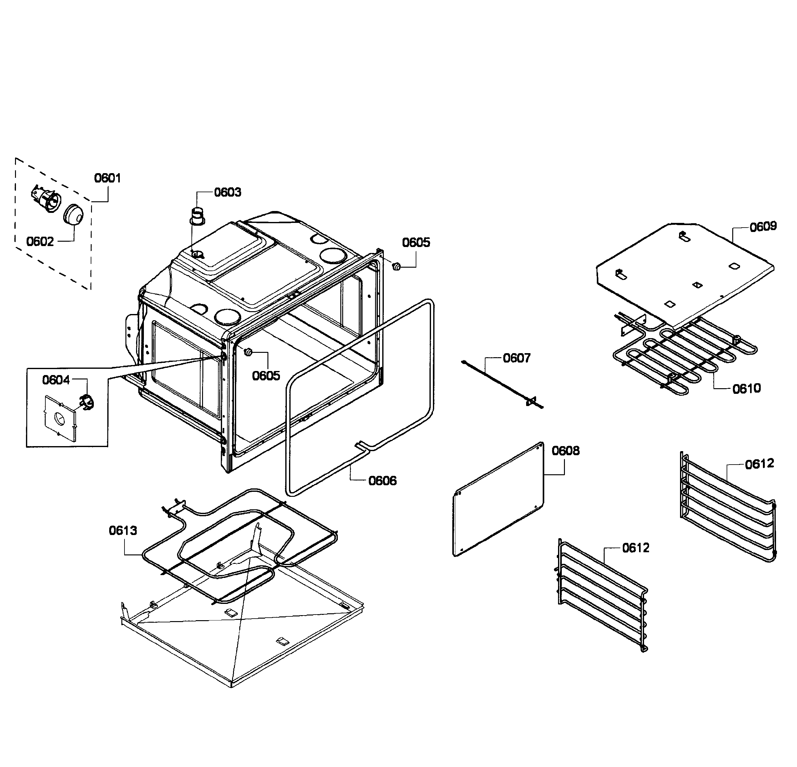 Bosch HBL3560UC/05 oven lower diagram
