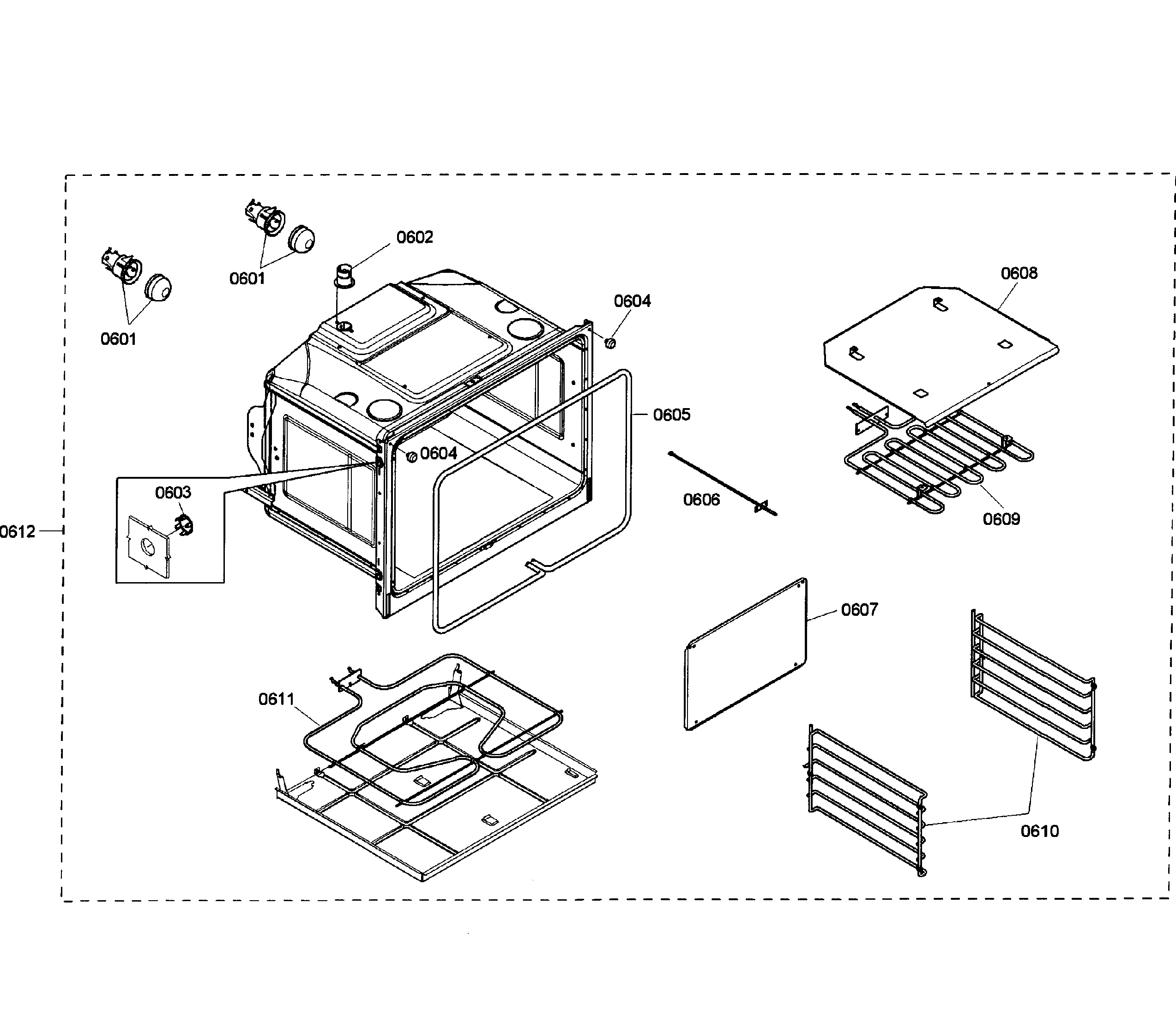 Bosch HBN5650UC/01 oven lower diagram