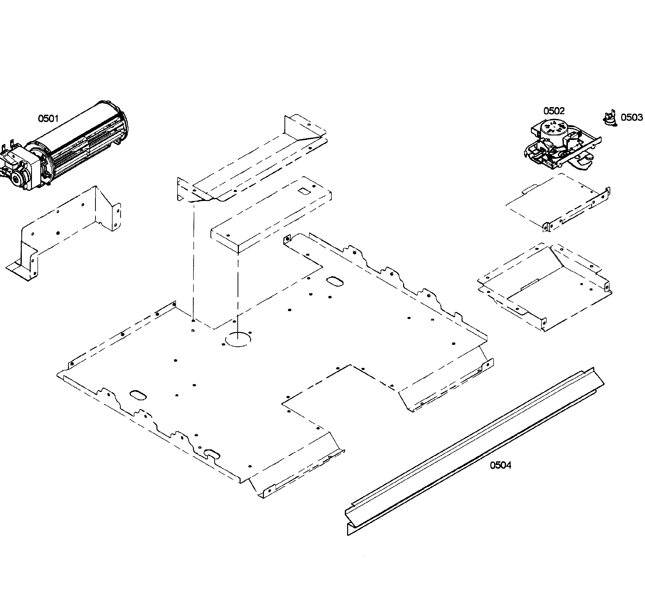 Bosch HBN5650UC/05 fan cooling diagram