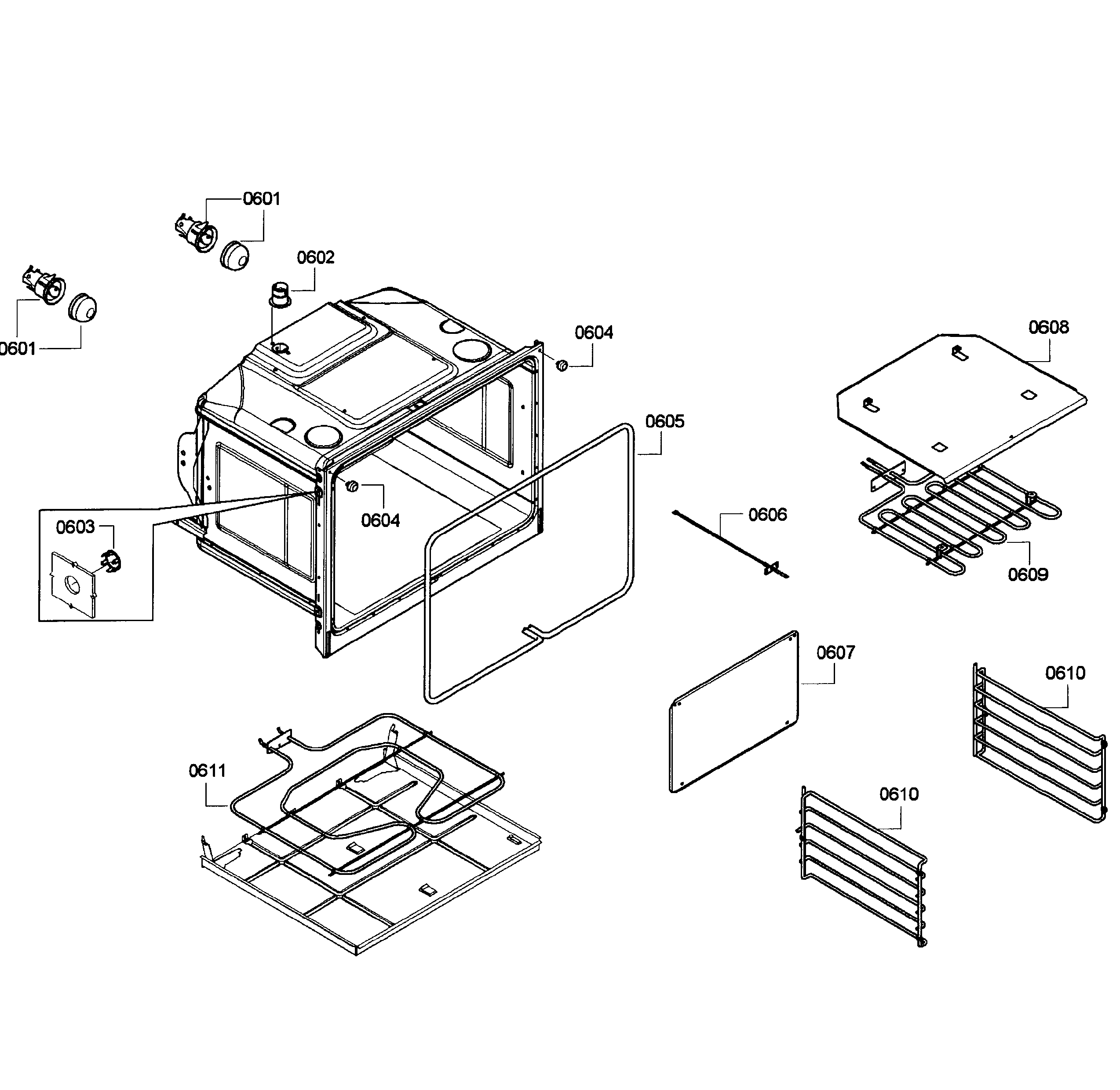 Bosch HBN5650UC/05 oven lower diagram