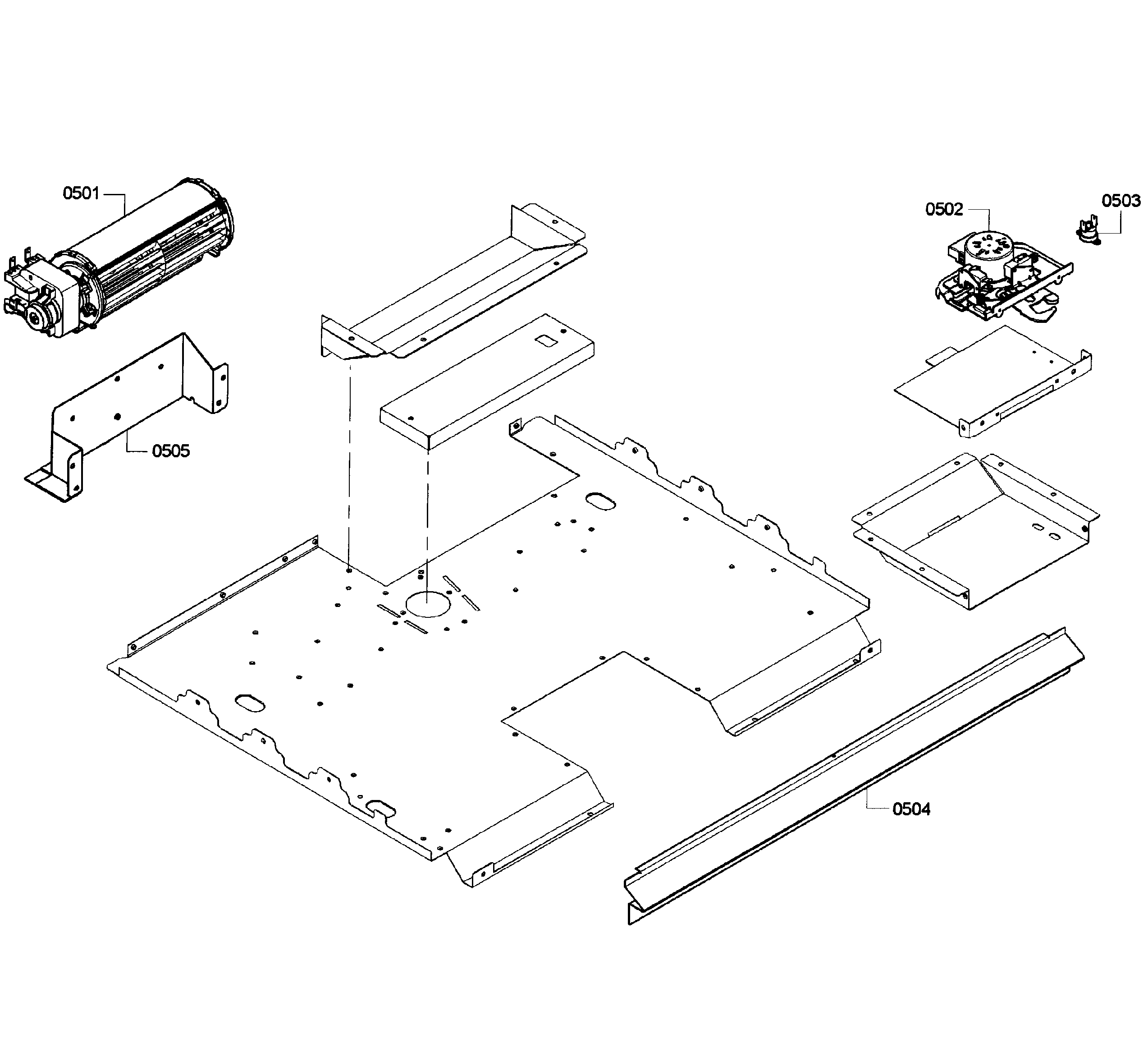 Bosch HBN5650UC/08 fan cooling diagram