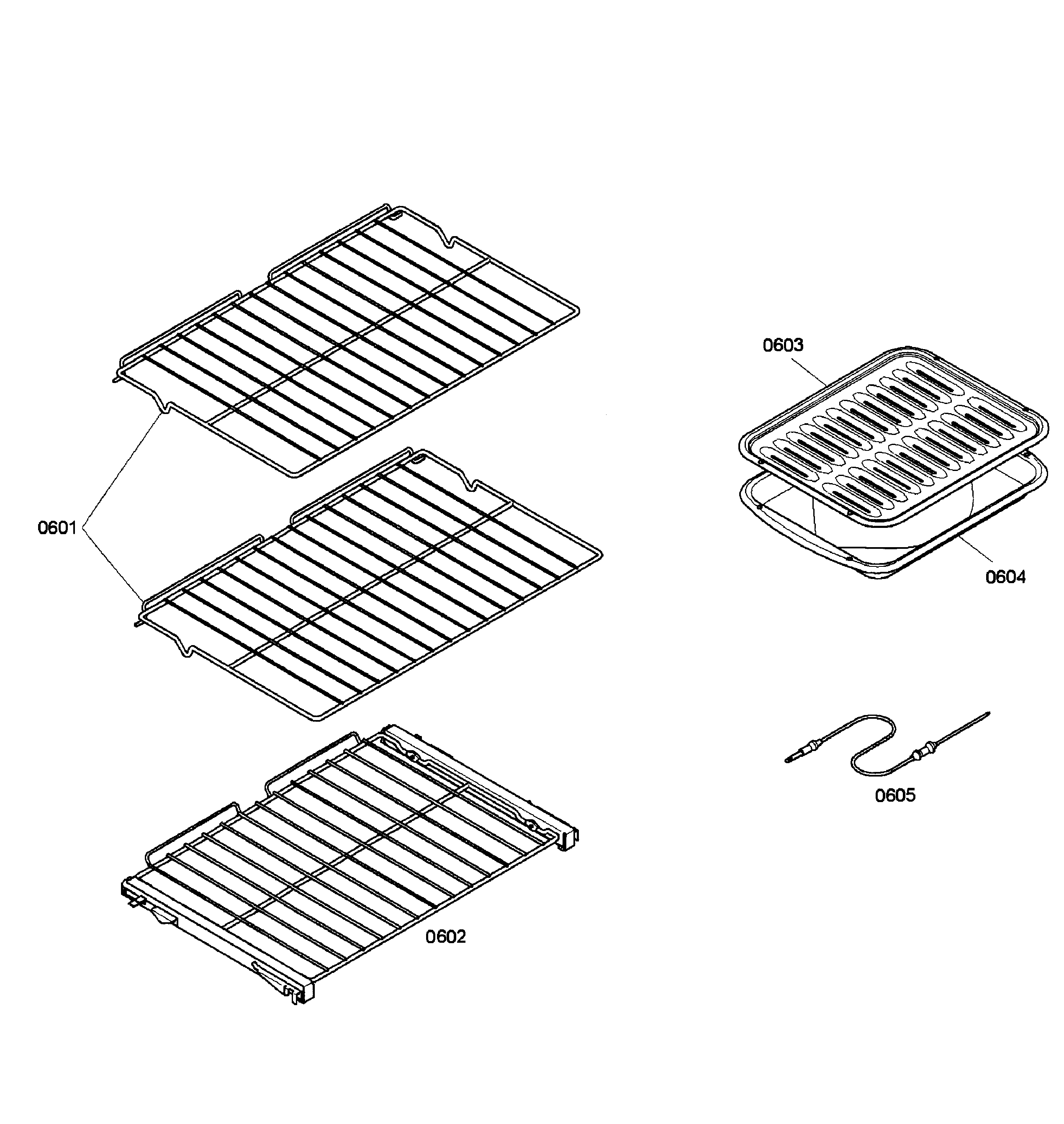 Bosch HBL8450UC/01 shelfs diagram
