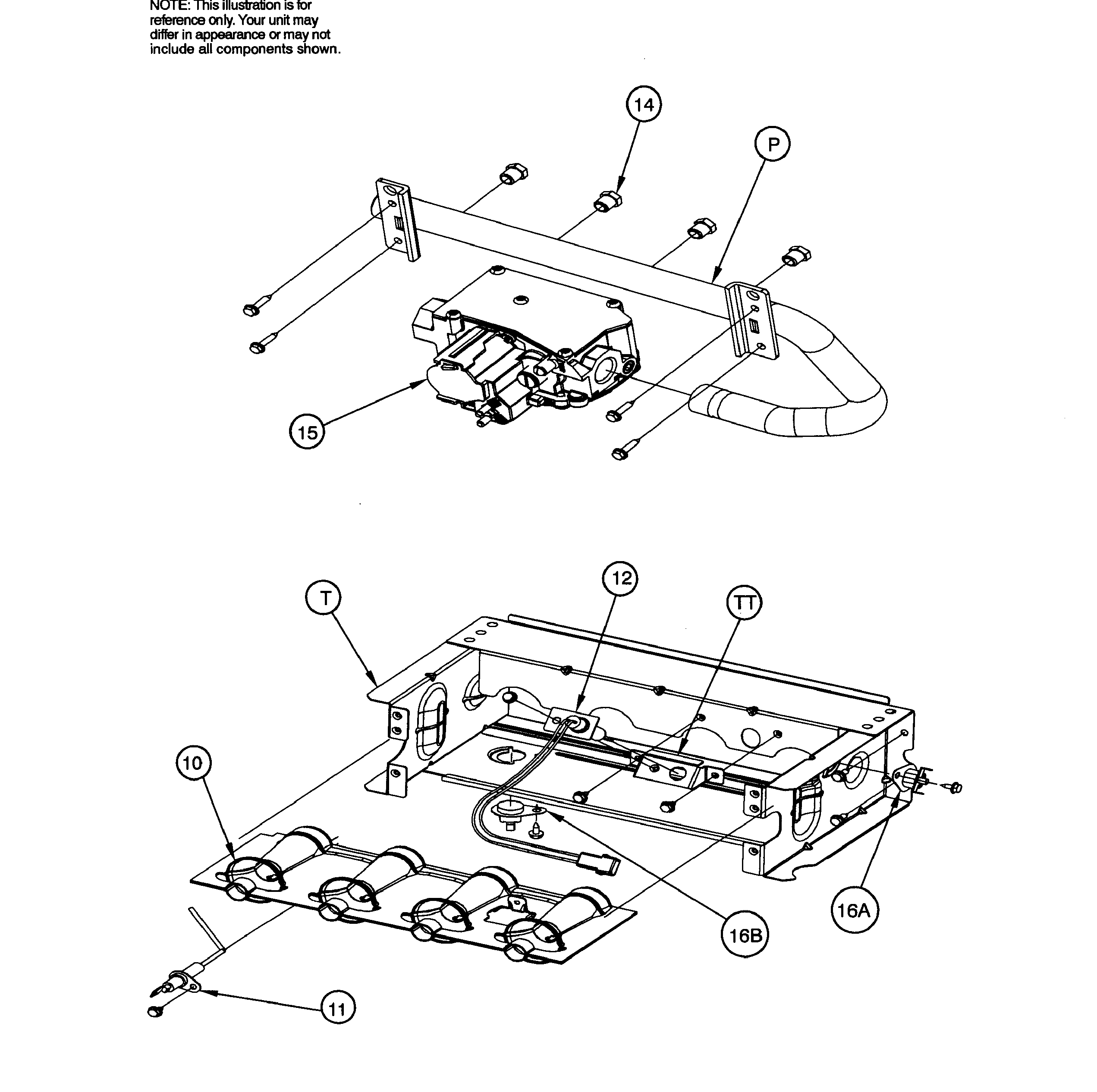 ICP N9MSE0401410A1 burner assy diagram