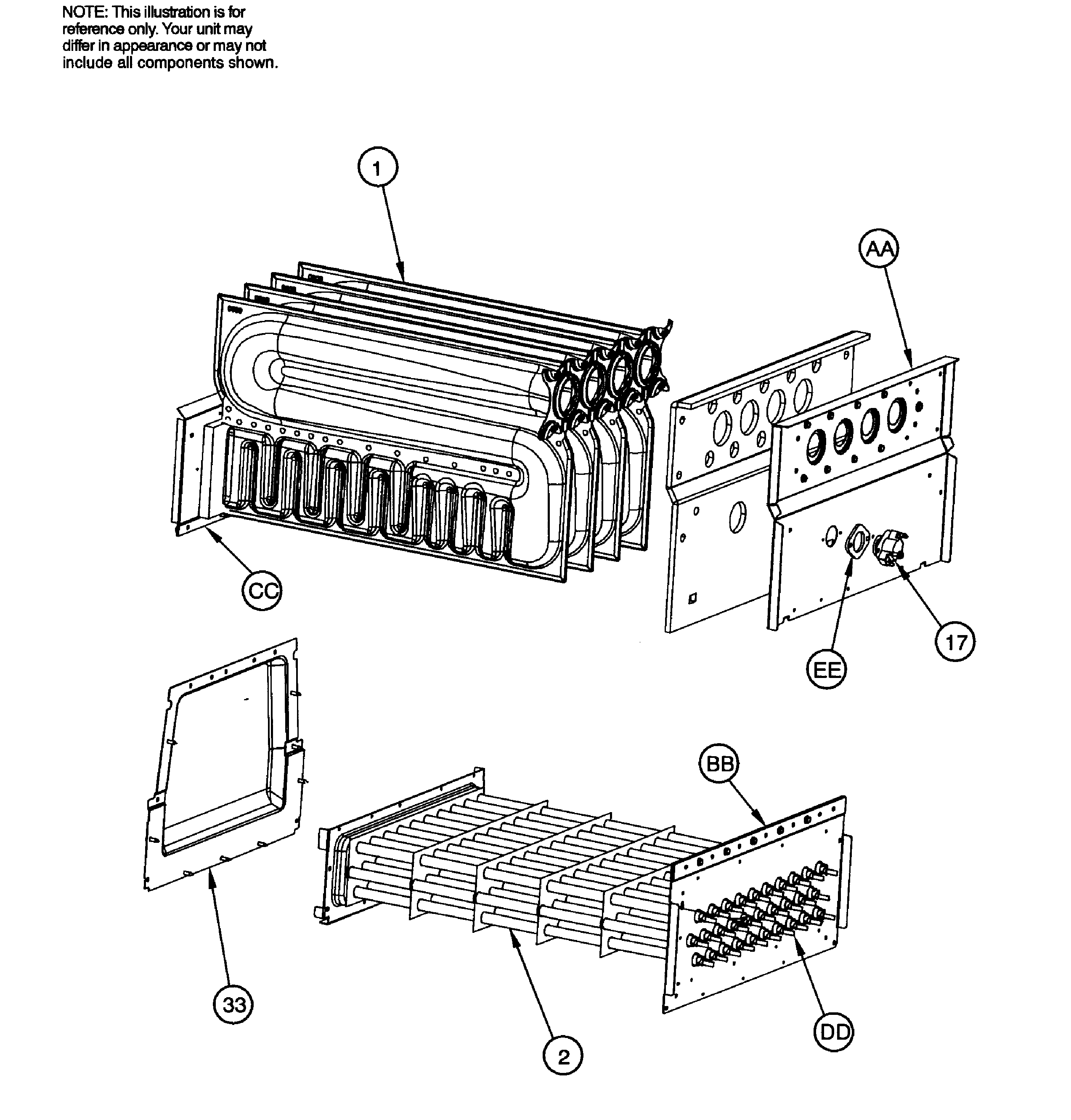 ICP N9MSE1002114A1 heat exchange diagram