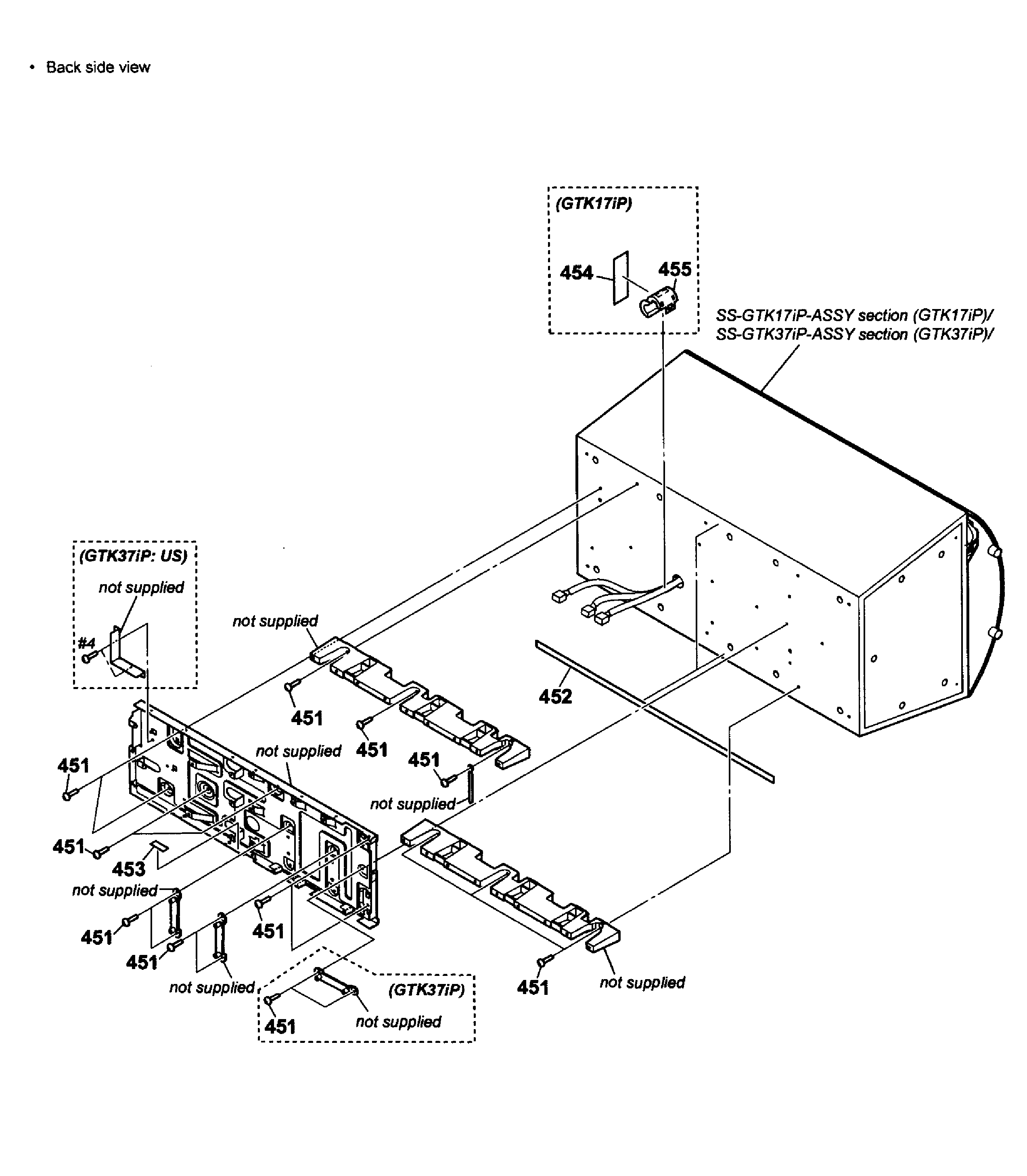 Sony RDH-GTK37IP chassis assy diagram