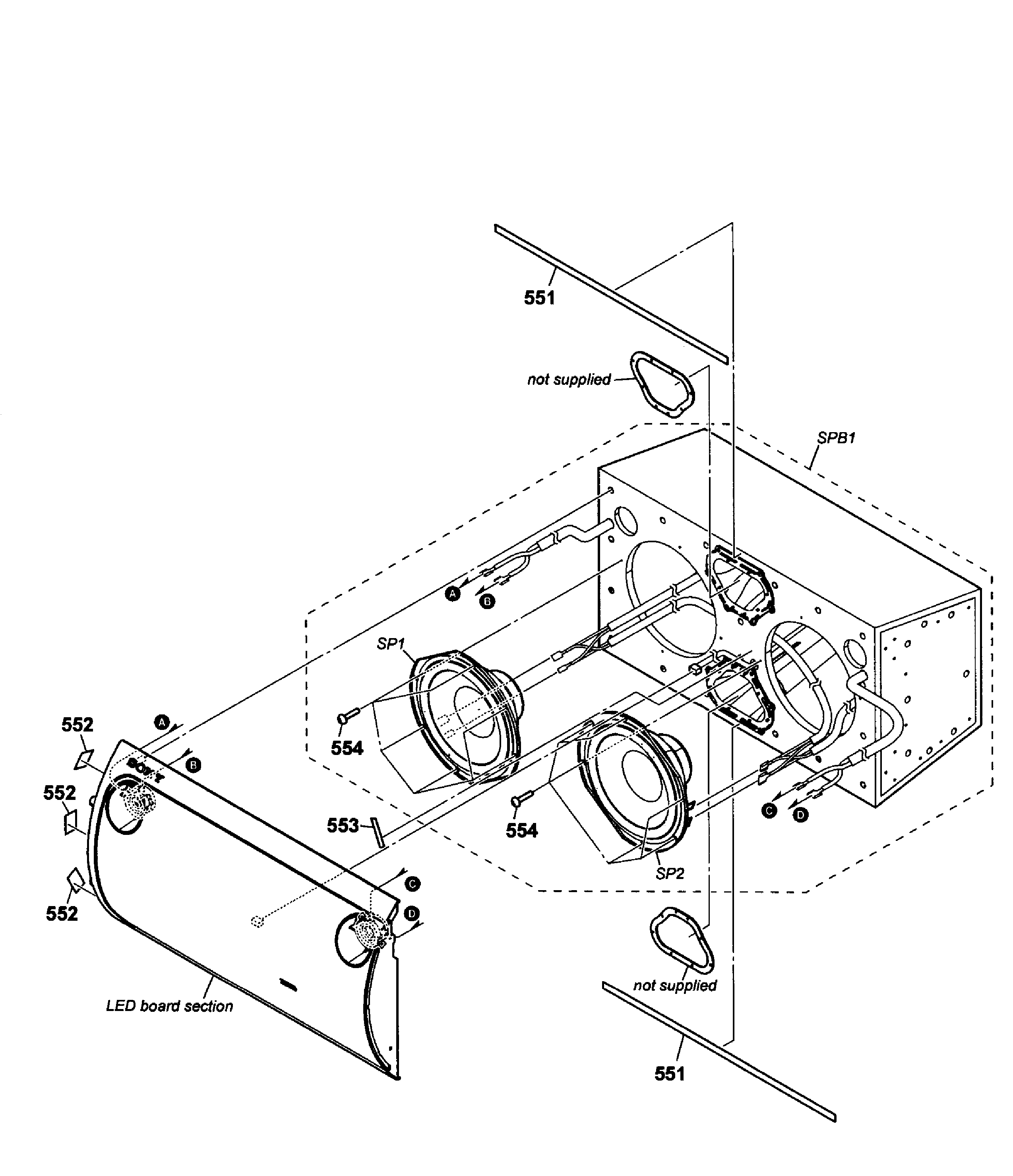 Sony RDH-GTK37IP front assy diagram