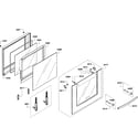 Bosch HBN3450UC/04 door assy diagram