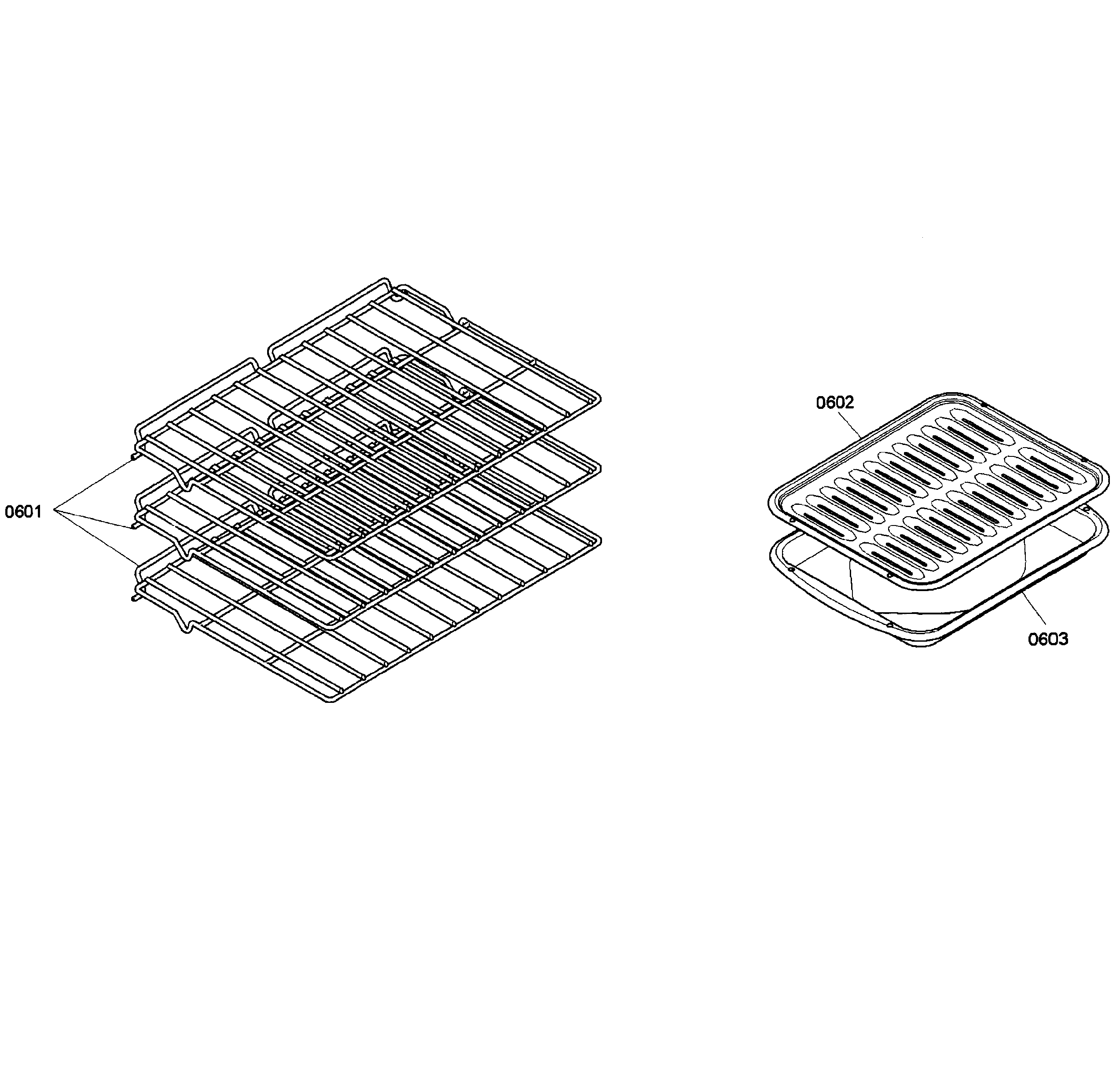 Bosch HBN3450UC/04 shelfs diagram