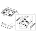 Samsung FX710BGS/XAA-02 cooktop assy diagram