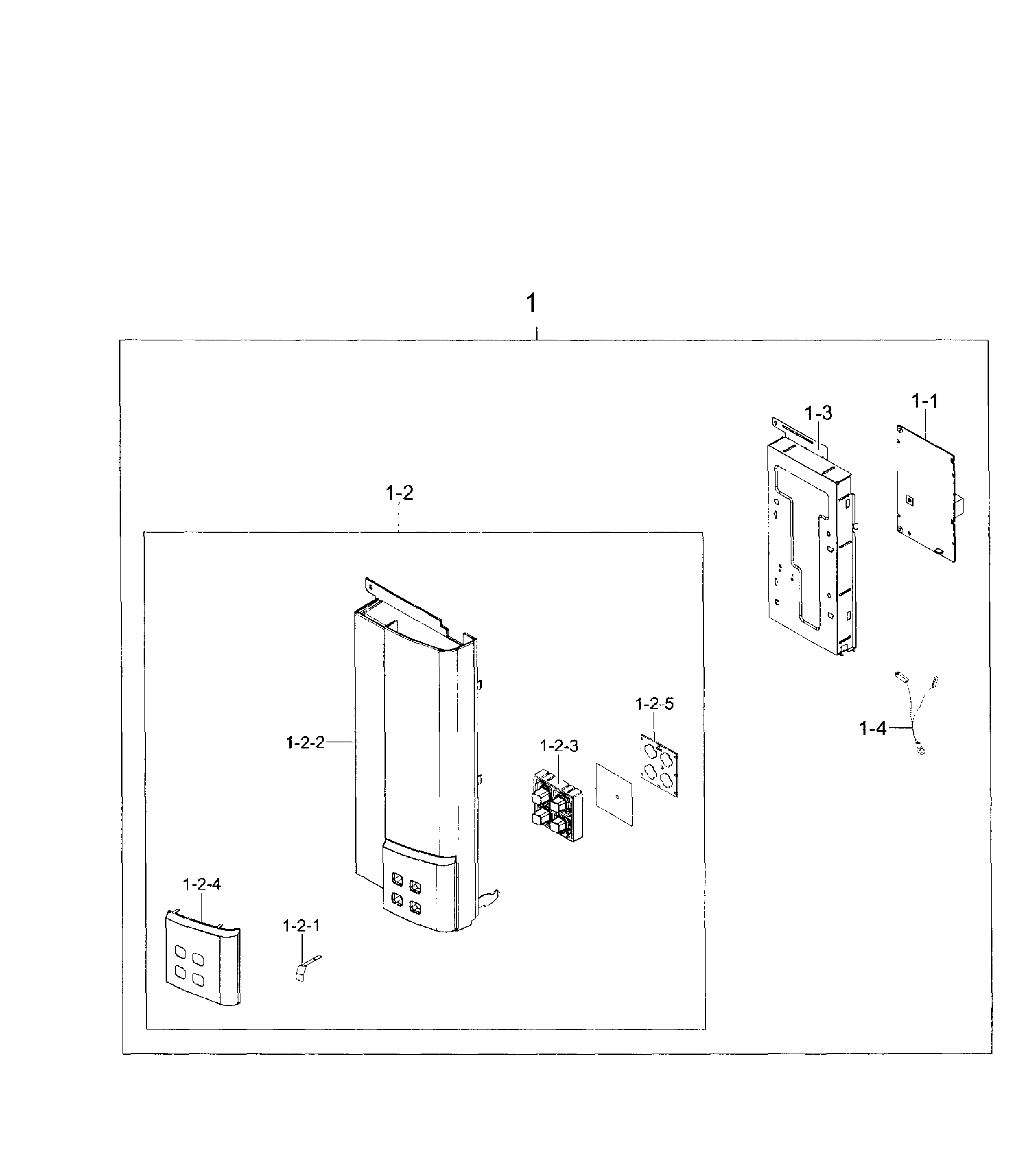 Samsung SMH9207ST/XAA-01 control panel diagram