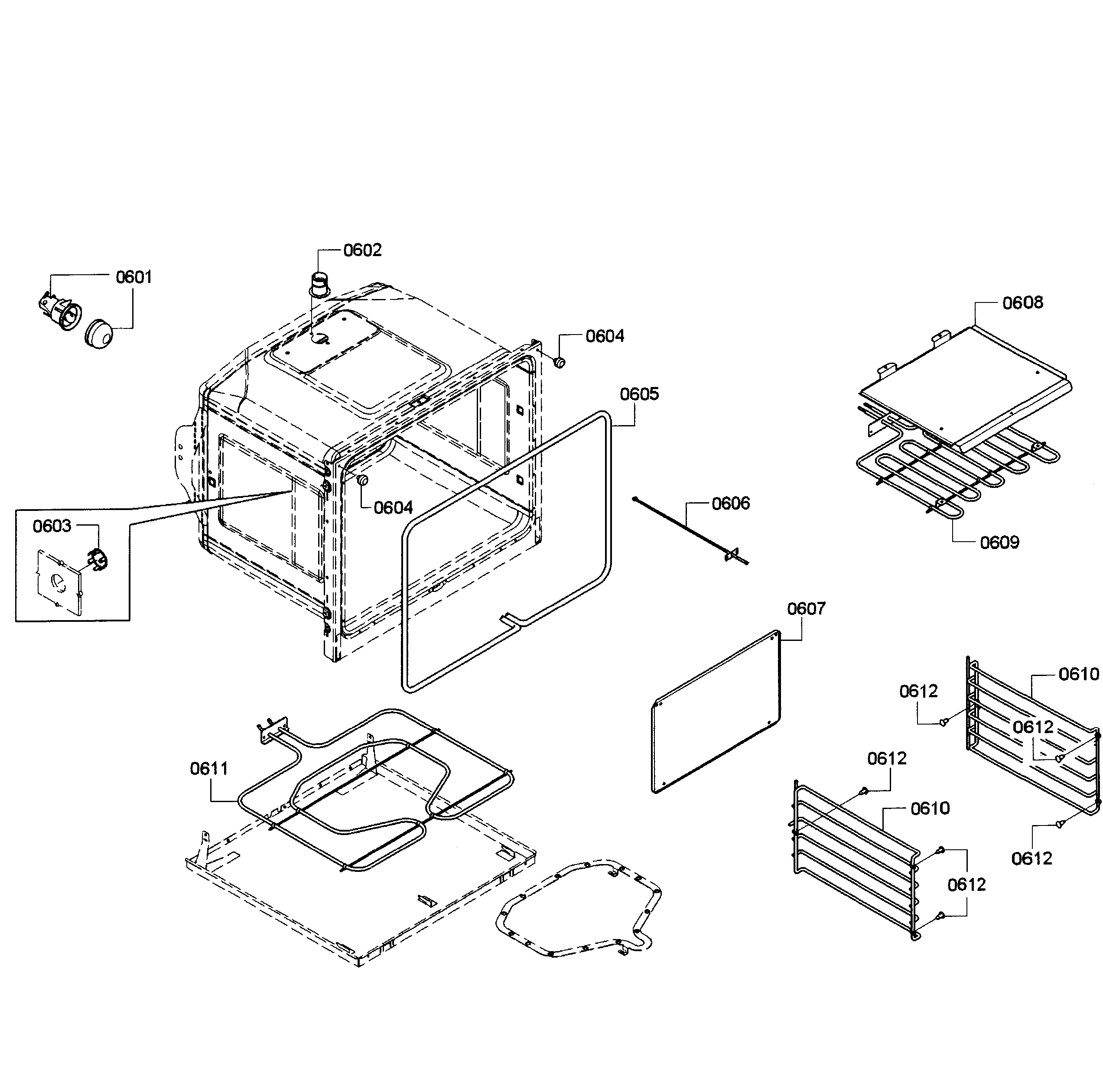 Bosch HBN3550UC/11 oven lower diagram