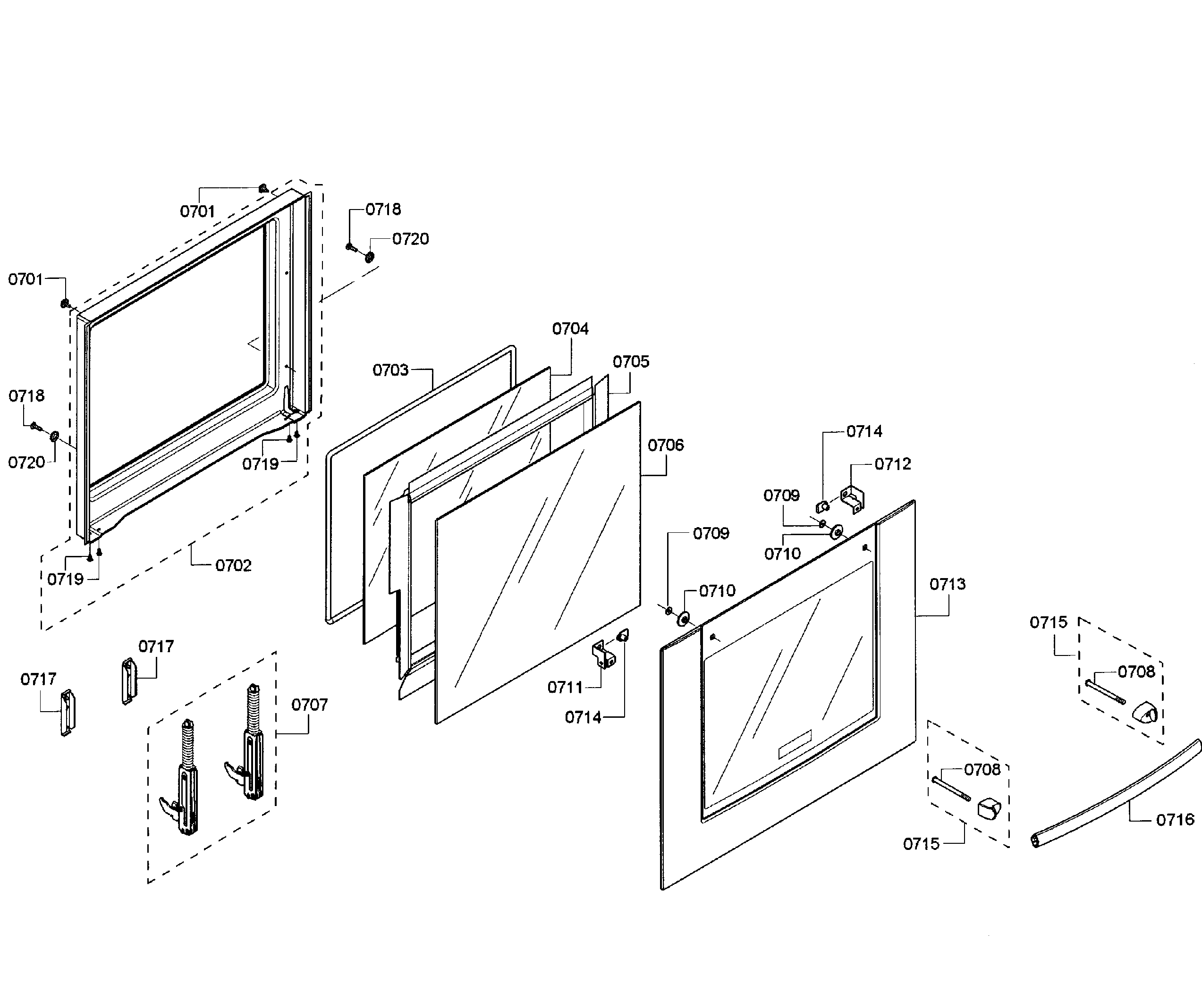 Bosch HBN3550UC/11 door lower diagram