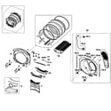 Samsung DV520AGP/XAA-03 drum assy diagram