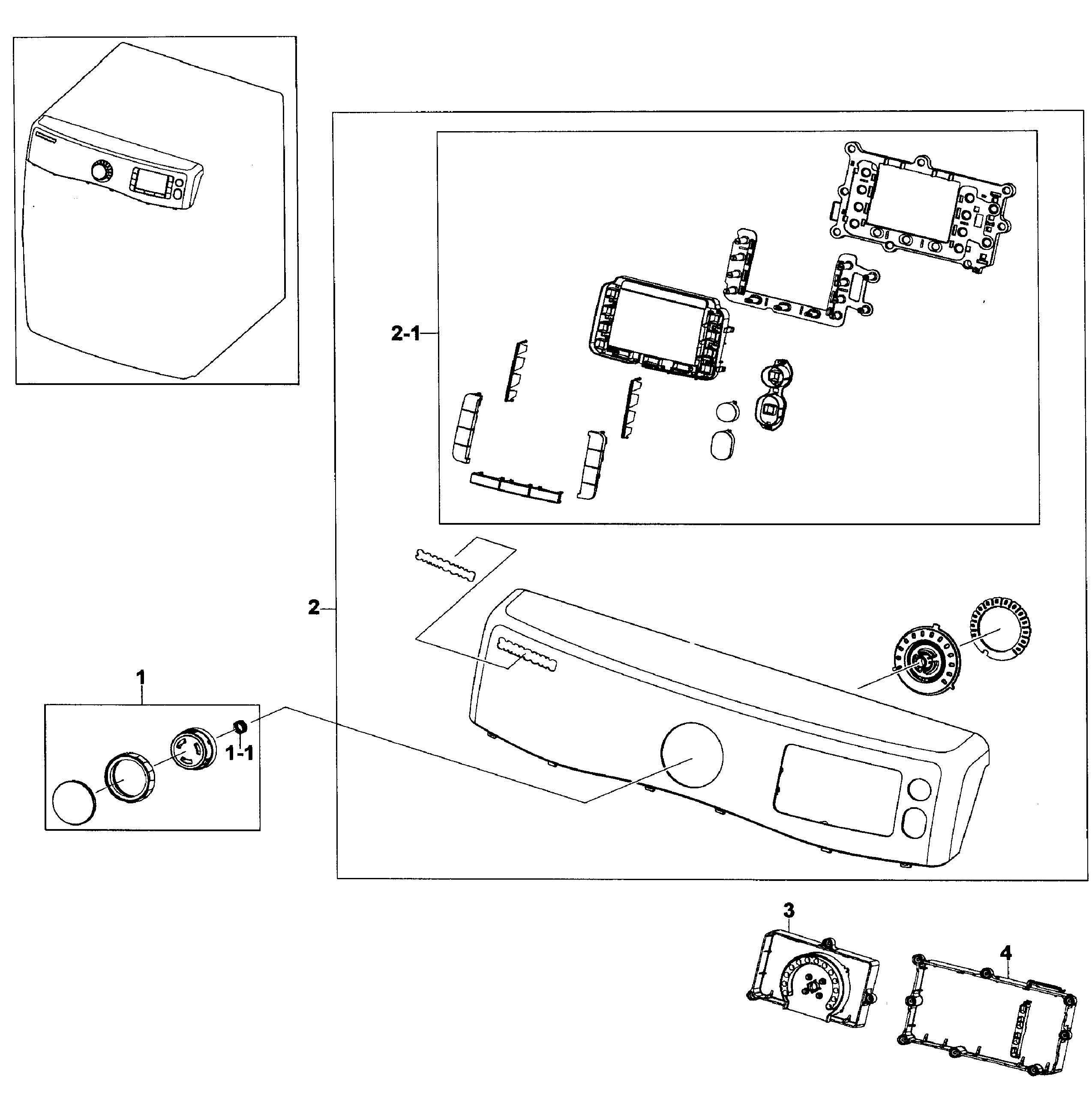 Samsung DV520AEP/XAA-02 control panel diagram