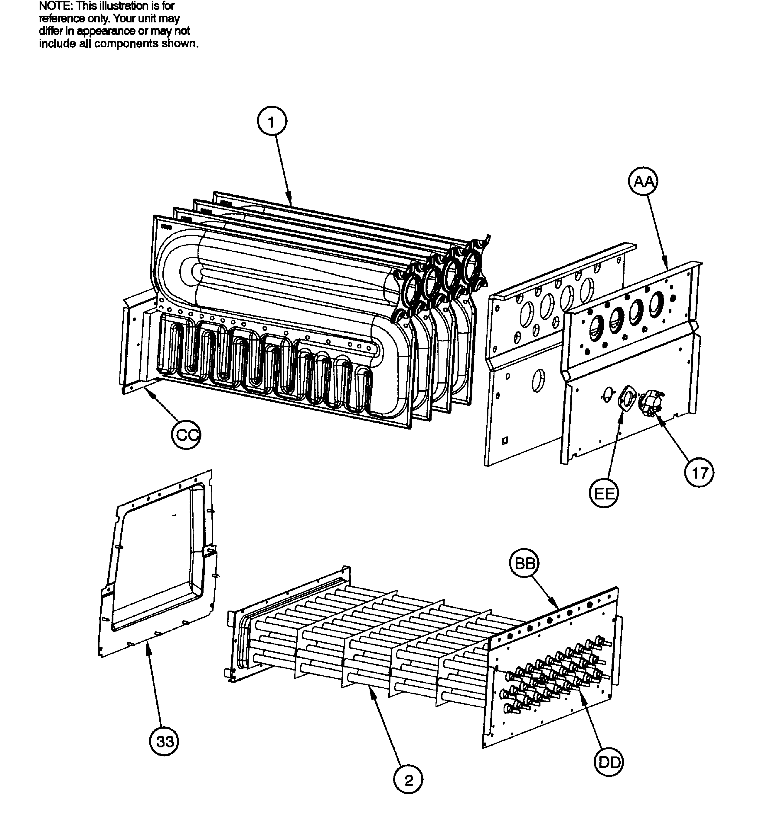 ICP G9MAC0602120A2 heat exchange diagram