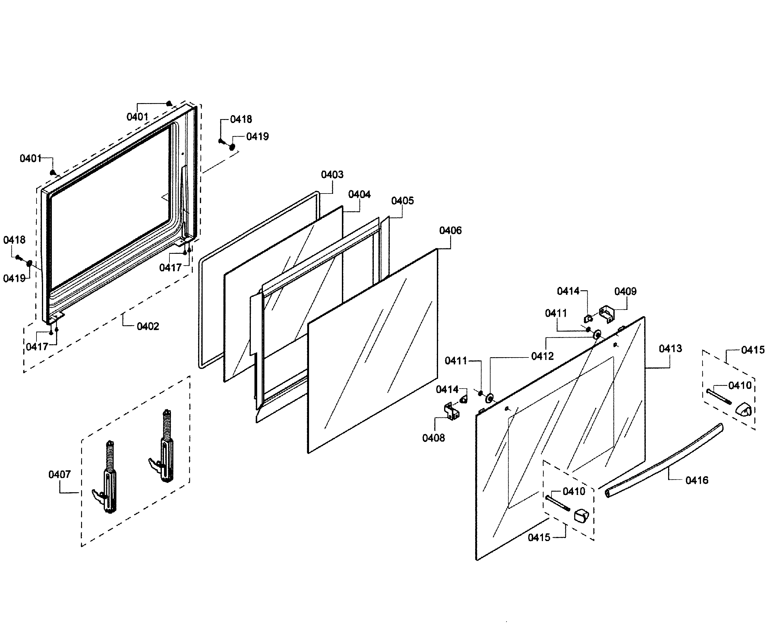 Bosch HBL3560UC/09 door upper diagram