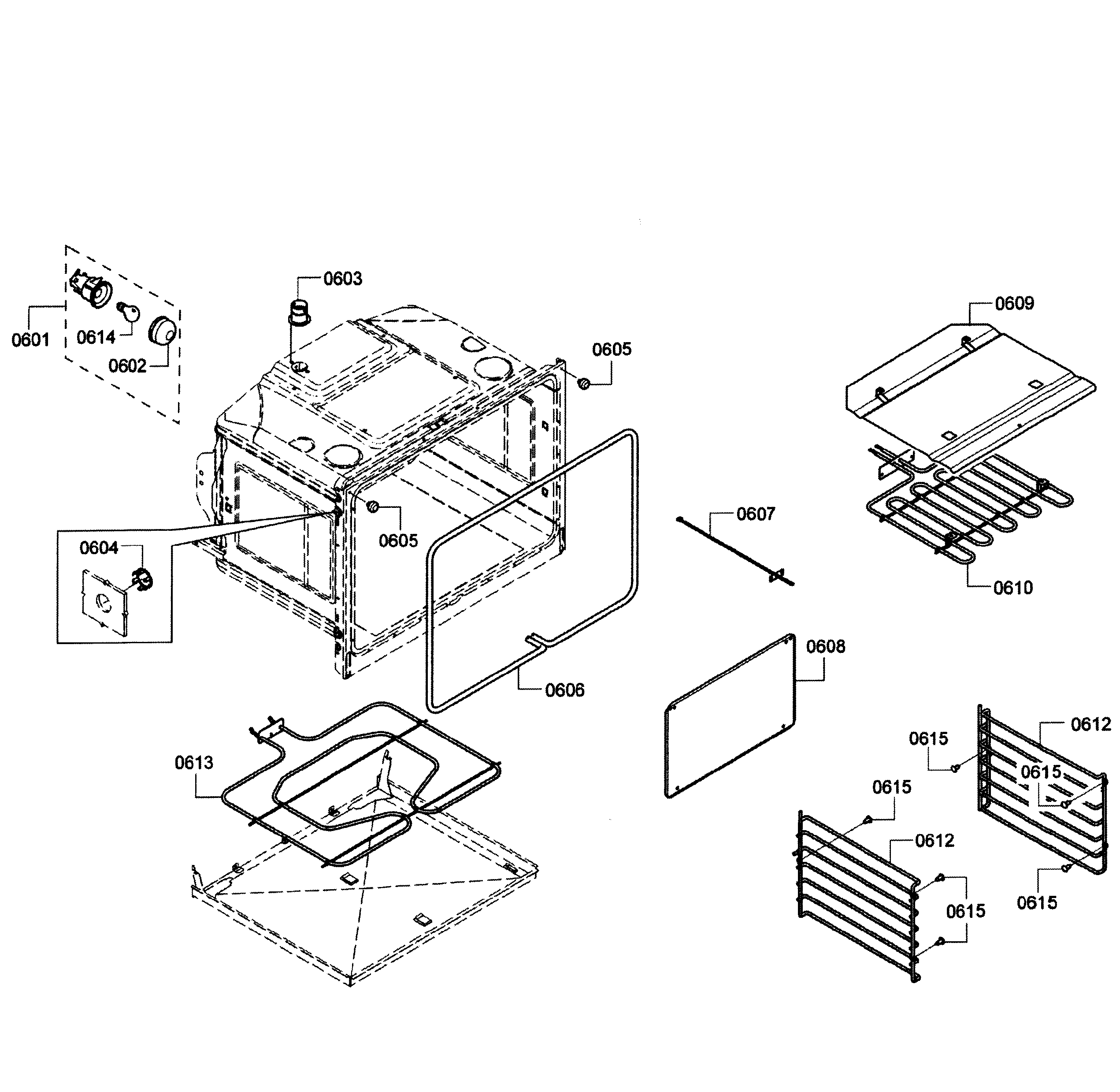 Bosch HBL3560UC/09 oven lower diagram