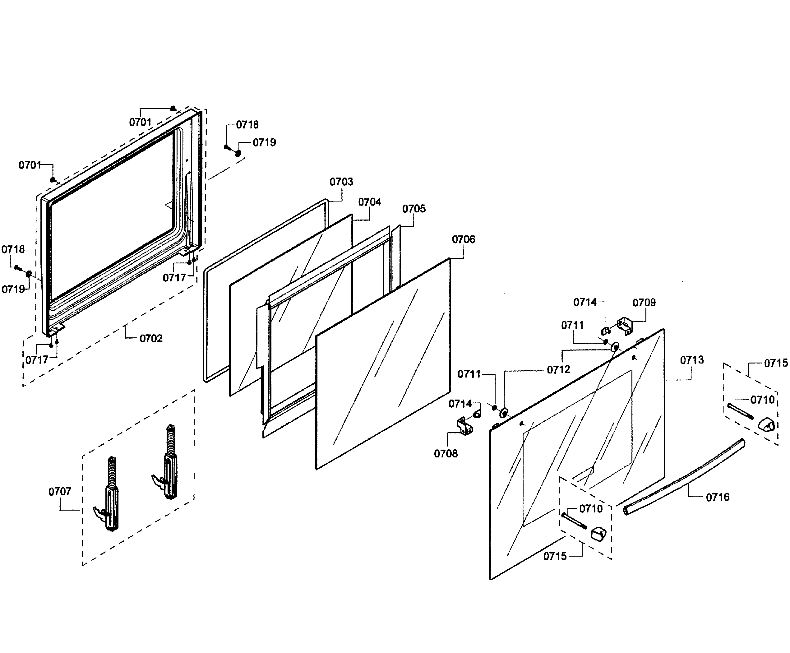 Bosch HBL3560UC/09 door lower diagram