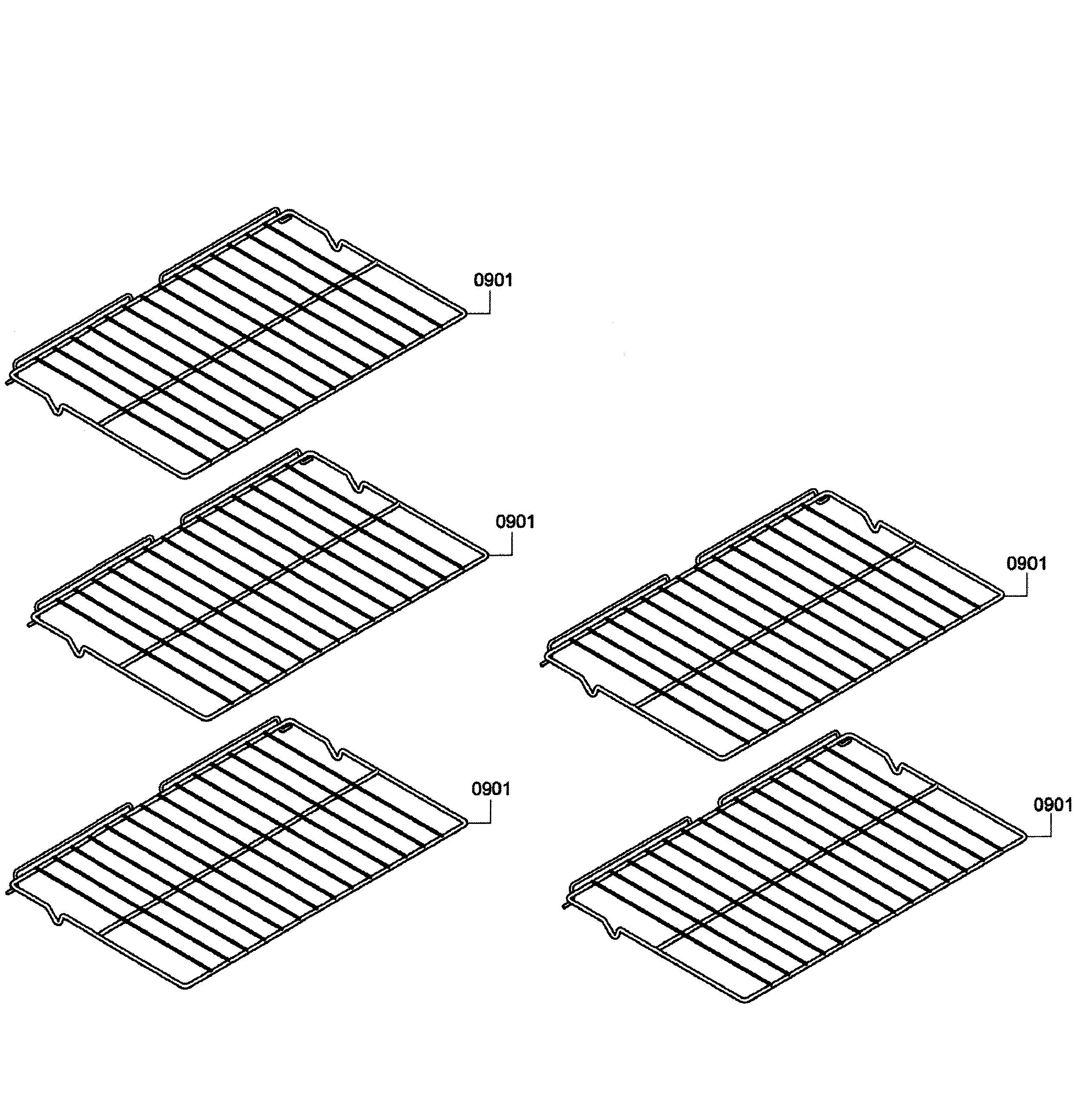 Bosch HBL3560UC/09 shelfs diagram