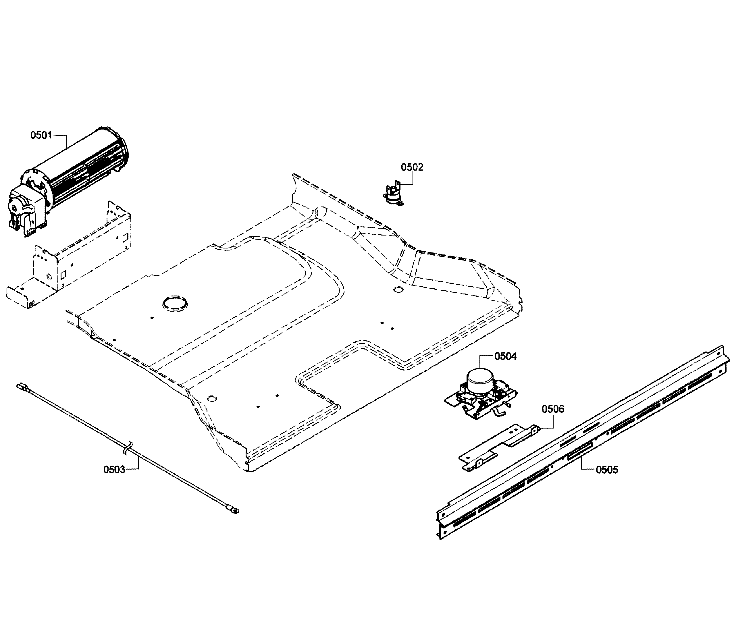 Bosch HBL5660UC/09 fan cooling diagram