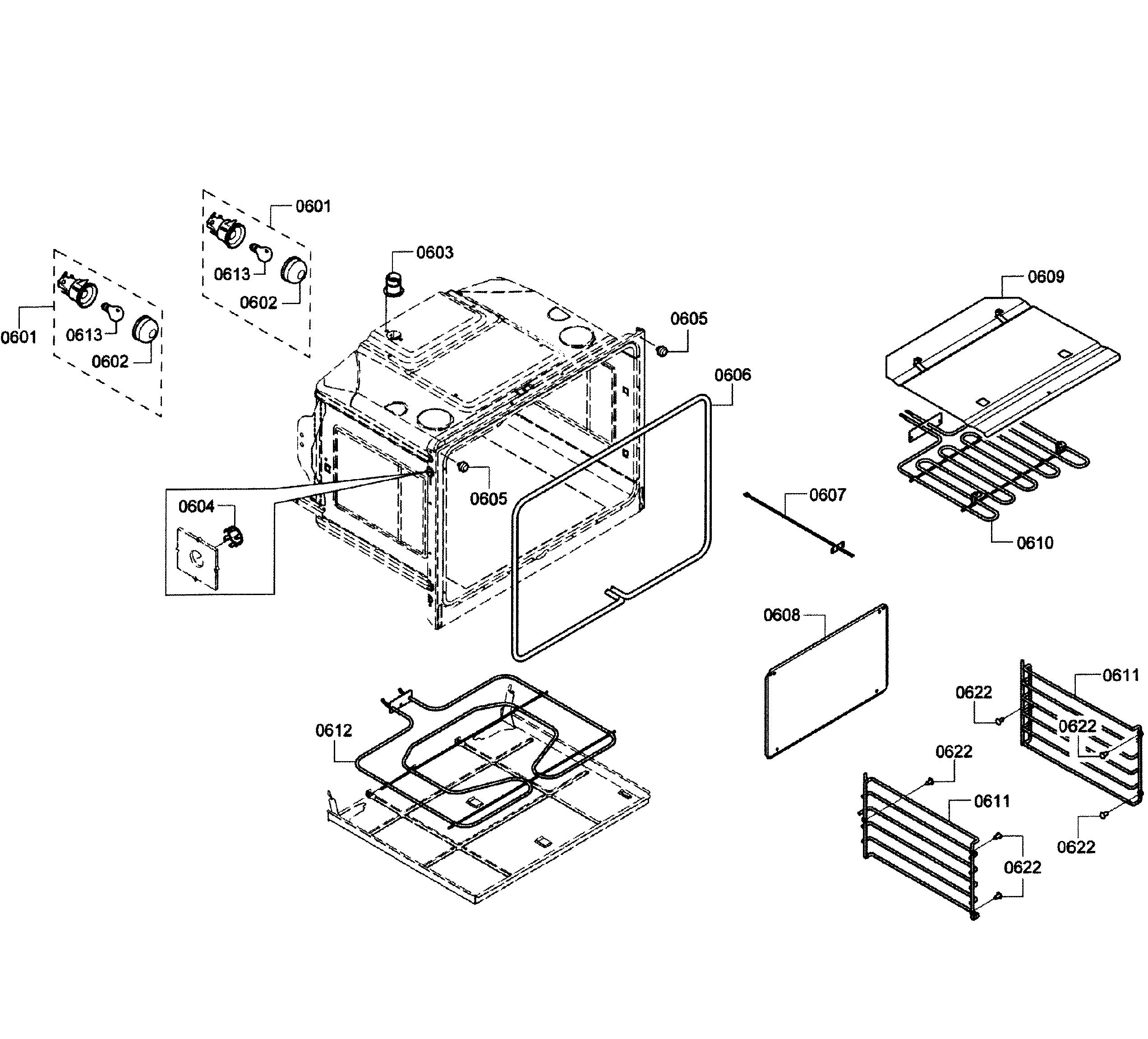 Bosch HBL5660UC/09 oven lower diagram