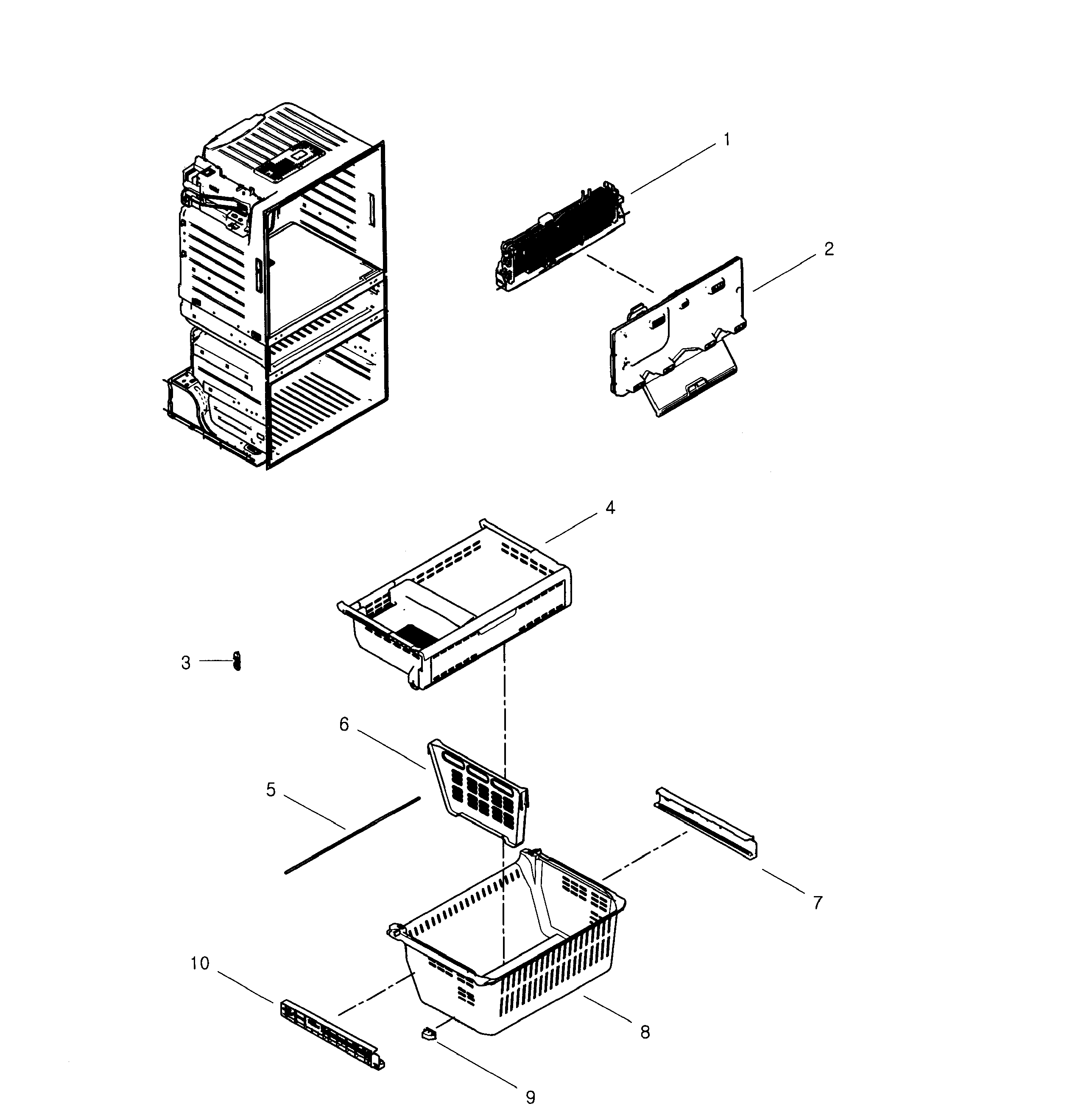Samsung RF4267HARS/XAA-01 freezer diagram