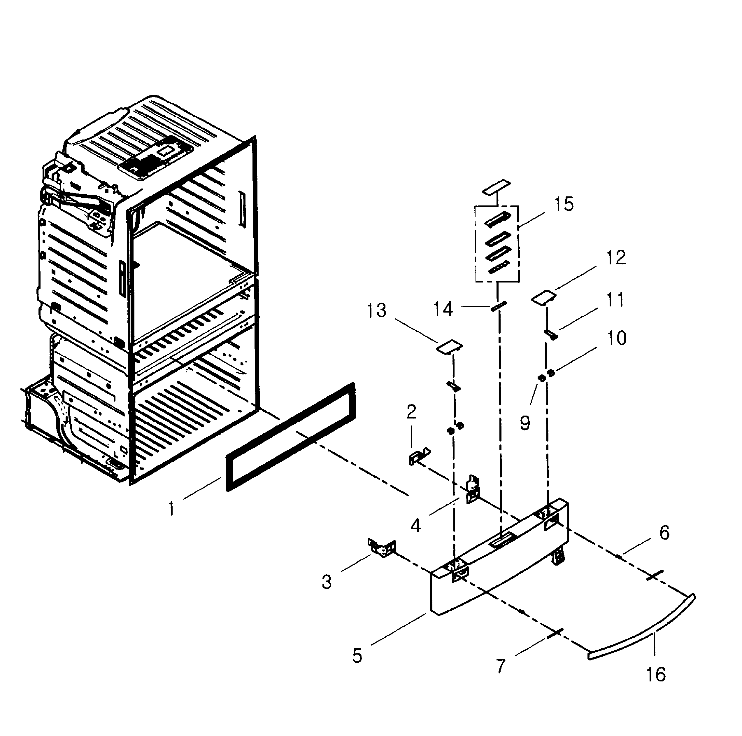 Samsung RF4267HARS/XAA-01 flexzone door diagram