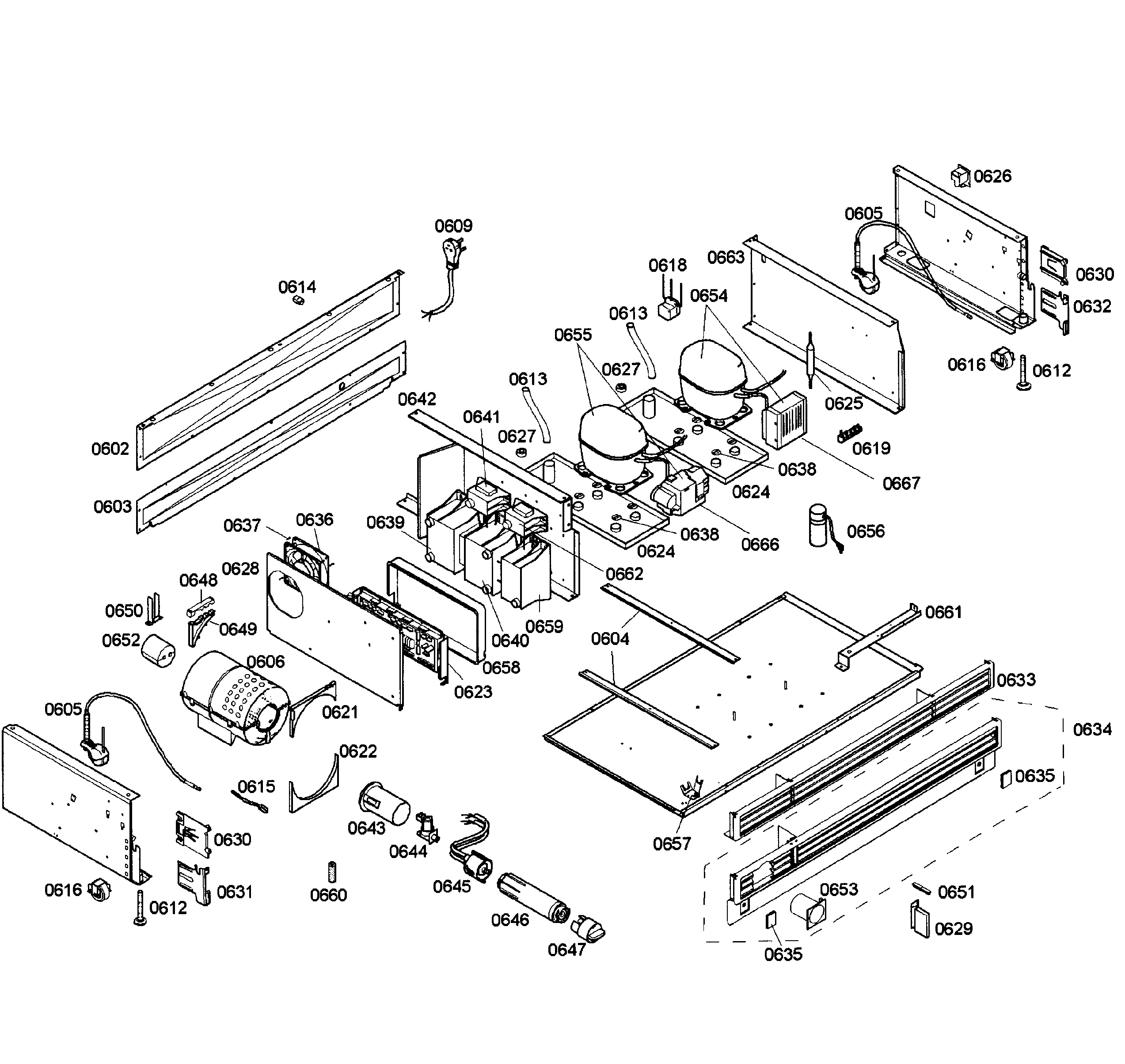 Thermador T36IT71NNP/07 comppressors diagram