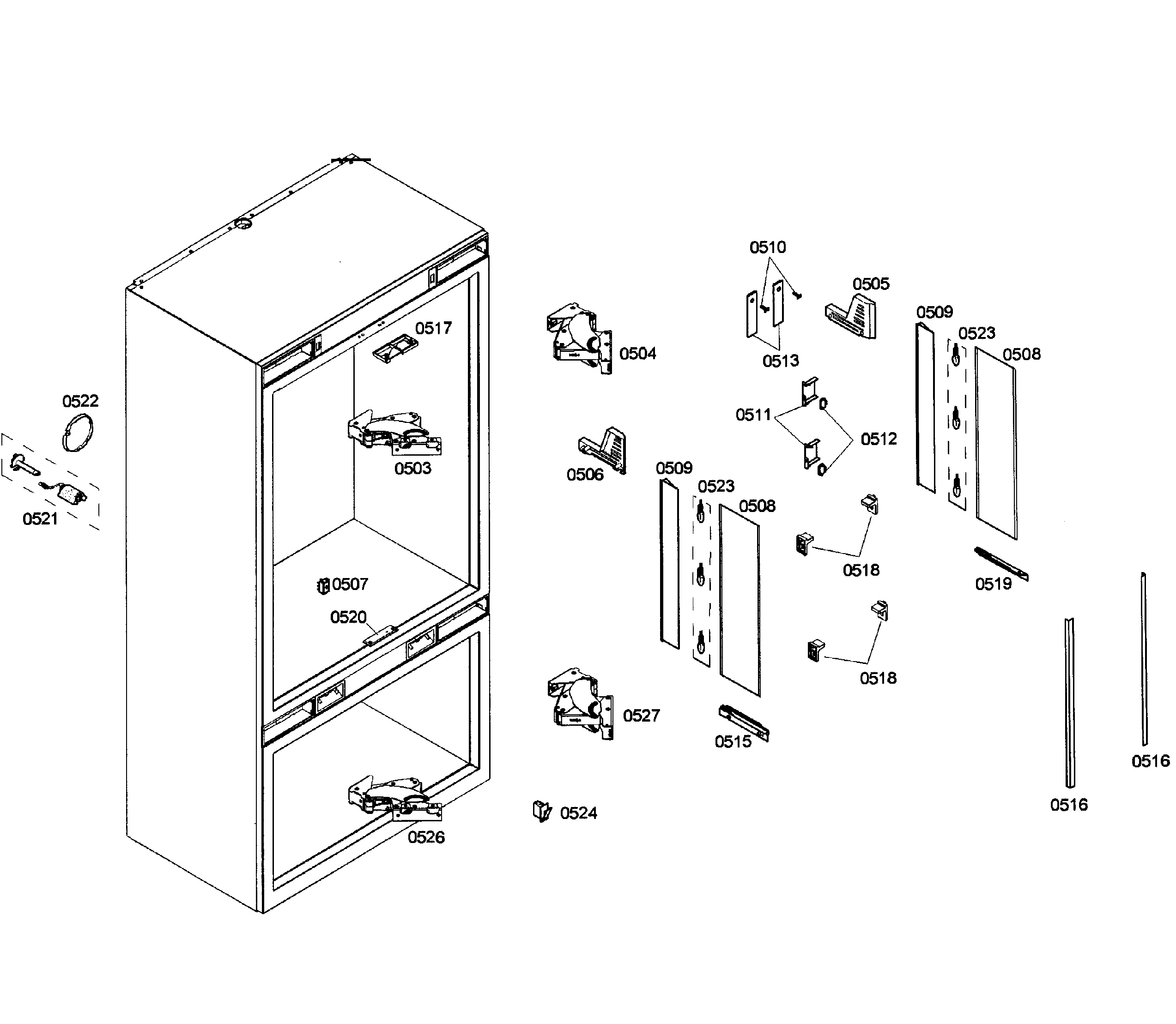 Thermador T36IT71NNP/08 cabinet diagram