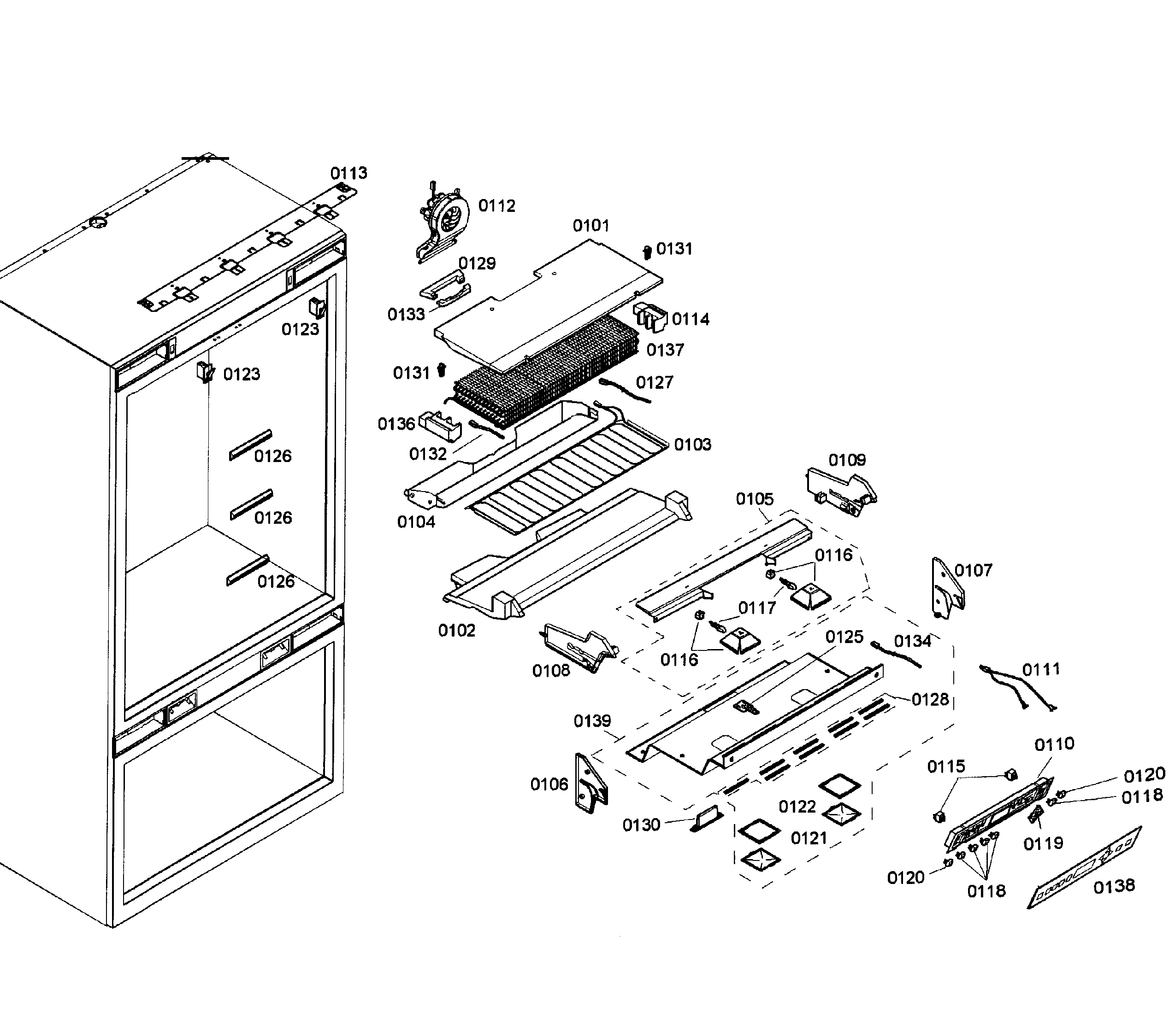 Thermador T36IT71NNP/09 conrol panel diagram