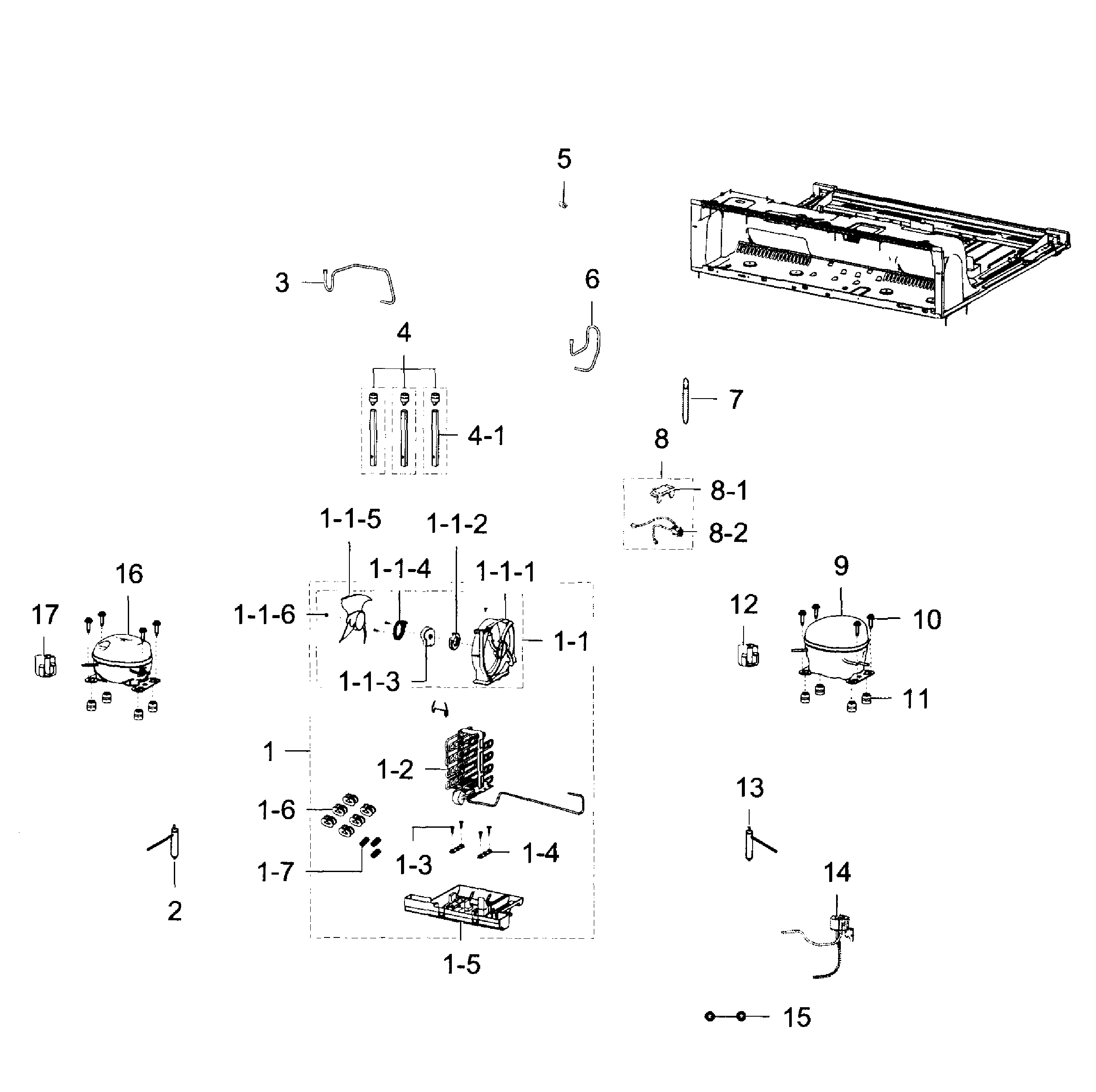 Samsung RF32FMQDBSR/AA-00 cycle assy diagram