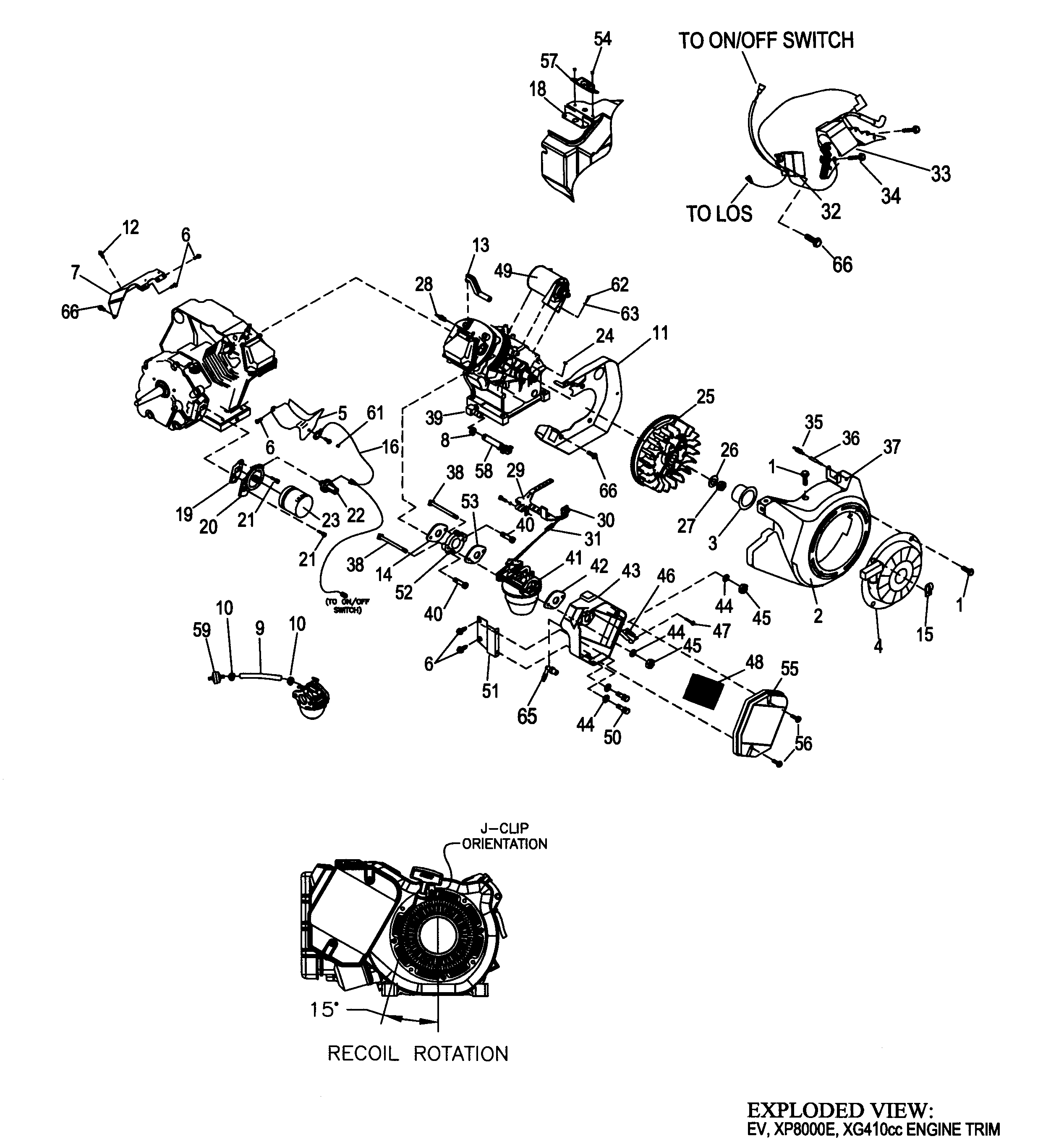 Generac XG8000E-5747-1 engine 2 diagram