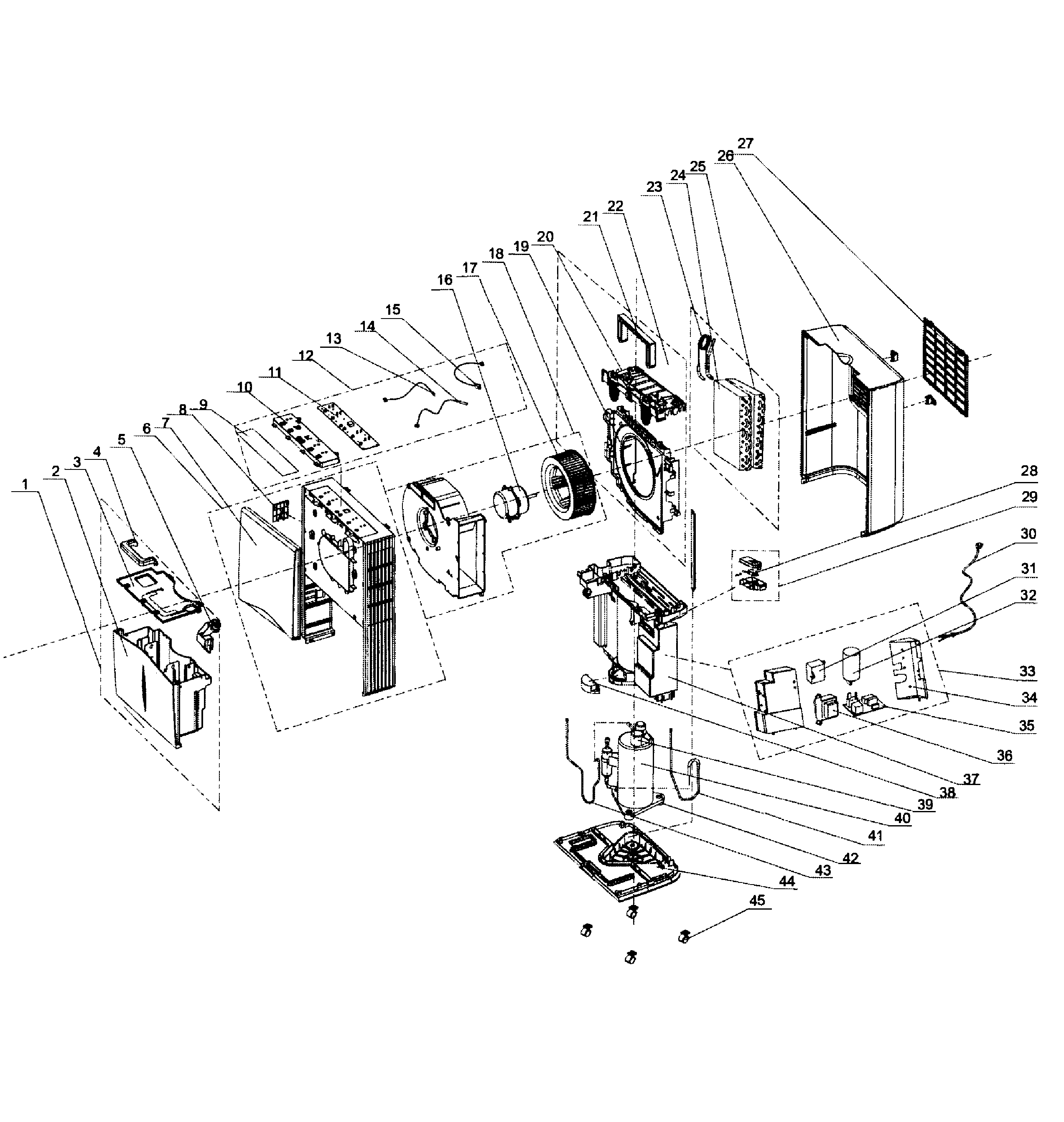 Kenmore 40753550310 cabinet parts diagram